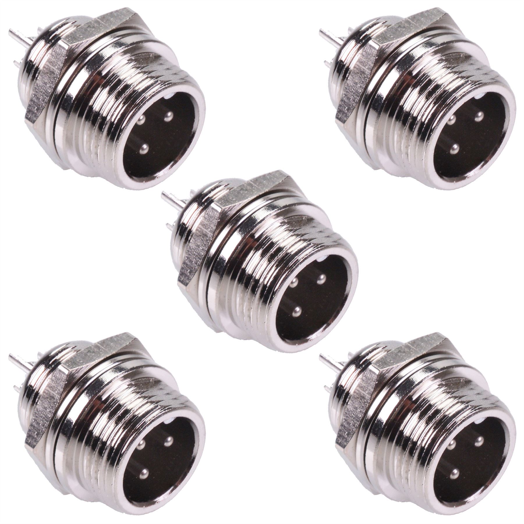 M12 Aviation Metal Circular Connector Plug Socket Male Female 2 3 4 5 Way - Picture 40 of 49