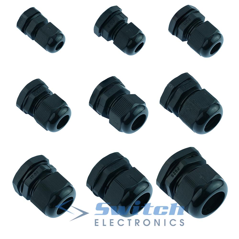 Pack De 10 Glándulas Impermeables IP68 PG7 PG9 PG11 PG13.5 - Conectores Para Cable