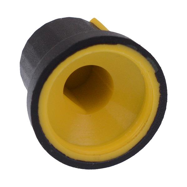 Yellow Soft Touch 6mm D Knob K87MBR