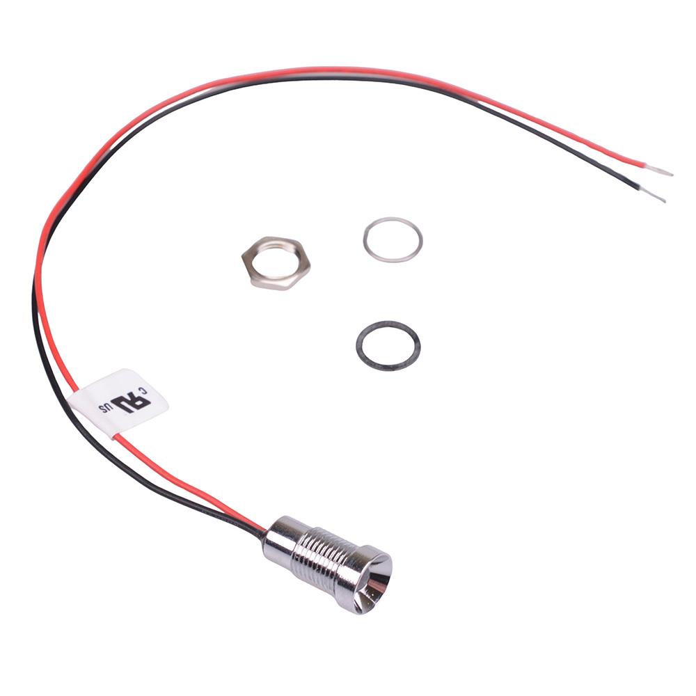 Q8R5CXXSR12E Indicateur de panneau LED encastré rouge super brillant 8 mm 12 V DC IP67 APEM