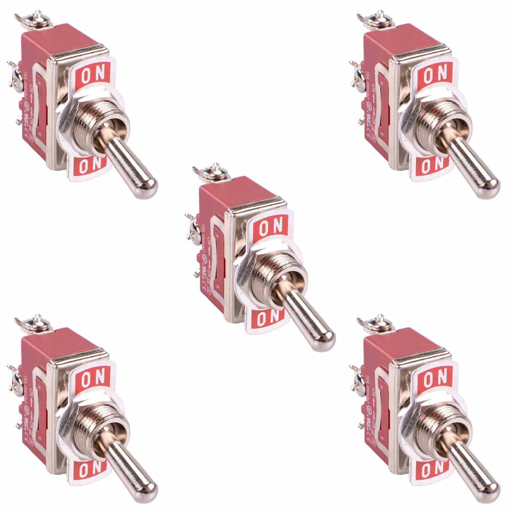 Standard Toggle Switch Screw Terminals 250V 15A SPST SPDT DPST DPDT - Picture 6 of 22