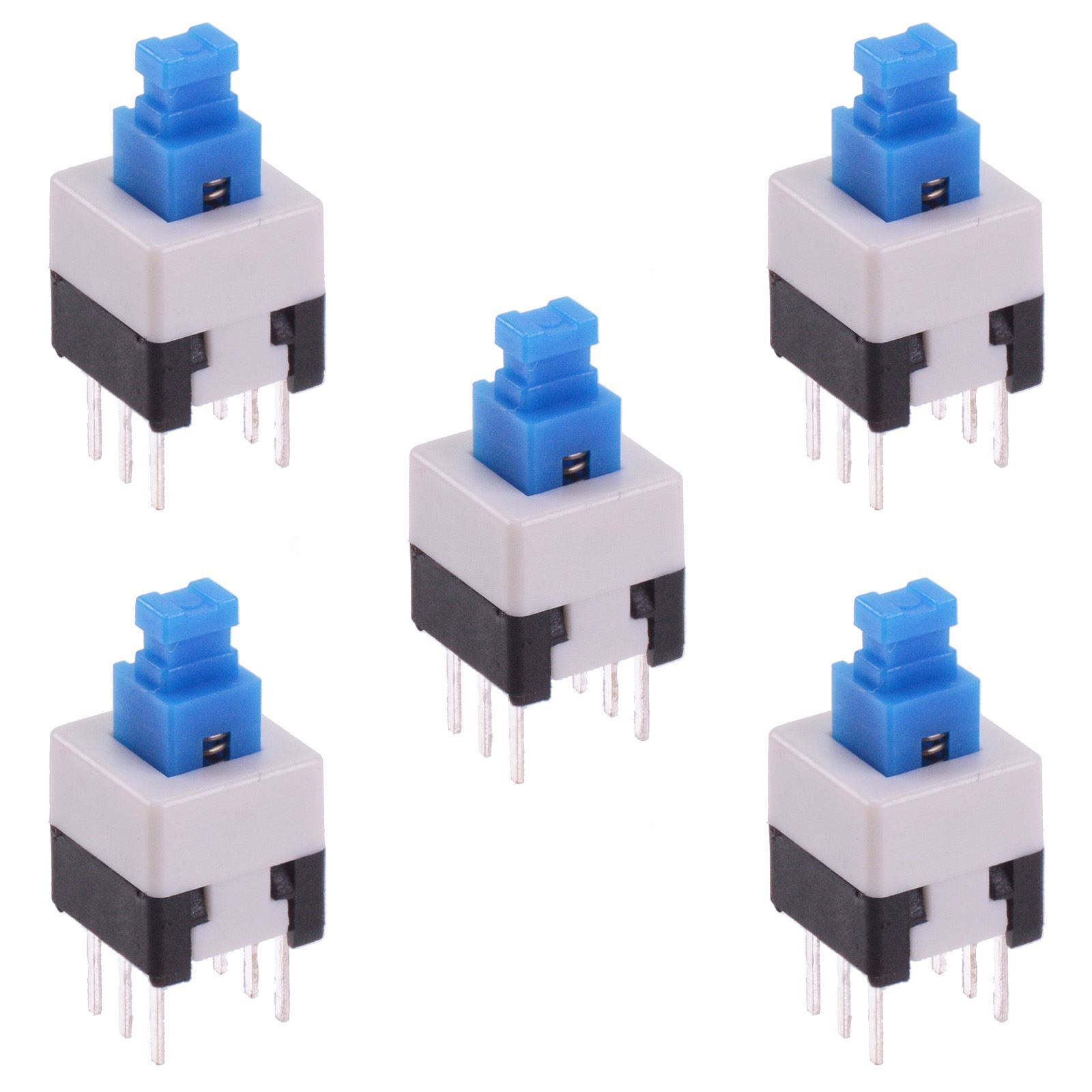 Latching or Momentary PCB Push Button Switch DPDT 7x7mm 8x8mm 8.5x8.5mm