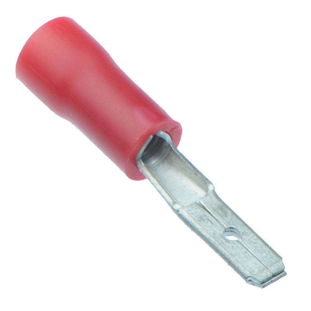 50 x Red 2.8mm Male Insulated Crimp Spade Connector 5060442392915 eBay