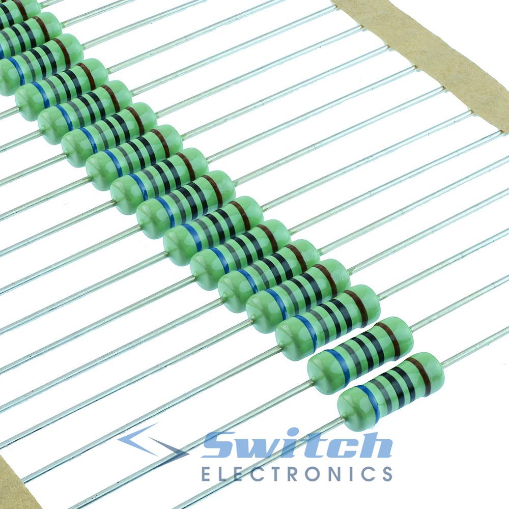 Set Resistenze 1 Set Di 500 Resistenze A Film Metallico 1W - 50 Valori Da 1 Ohm A 1M Ohm, Tolleranza 1% Set Resistenze Film Metallico 500 Pezzi 1% 1W 1ohm-1M Ohm - Foto 3