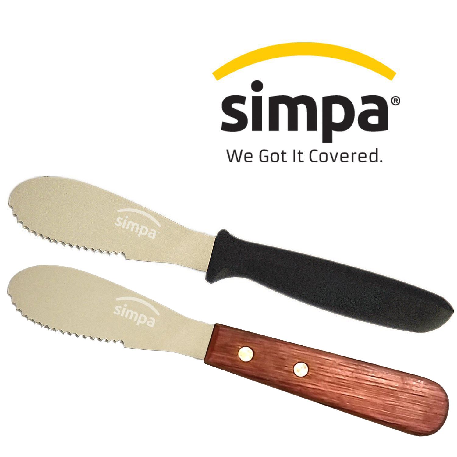 Simpa® Stainless Steel Butter Spreader Knives for Toast Sandwiches