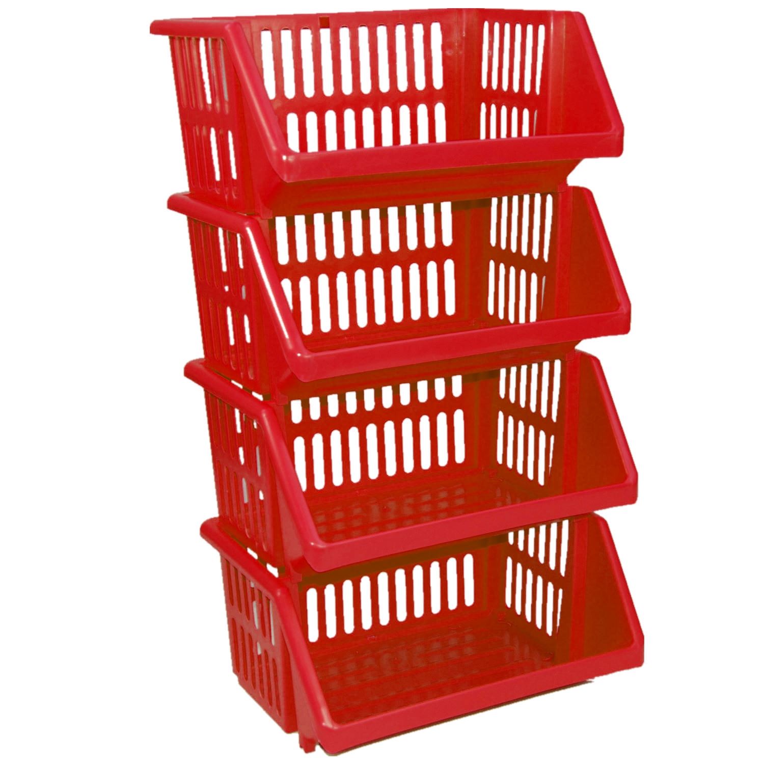 Multi Purpose Large Plastic Colour Storage Rack Stand Stacking