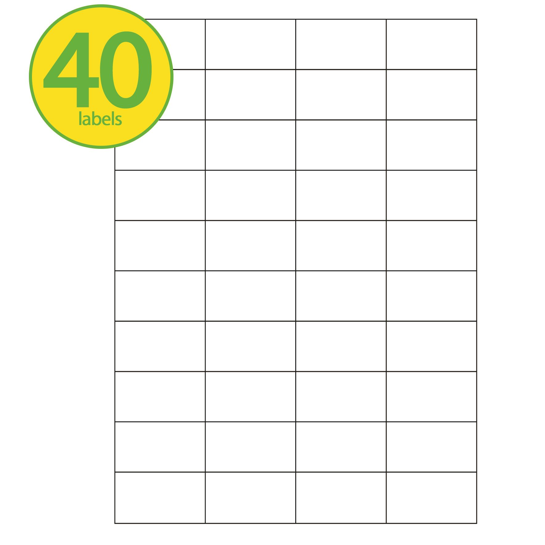 pixel a4 white self adhesive blank amazon fba barcode labels 40 per blank sheet labels