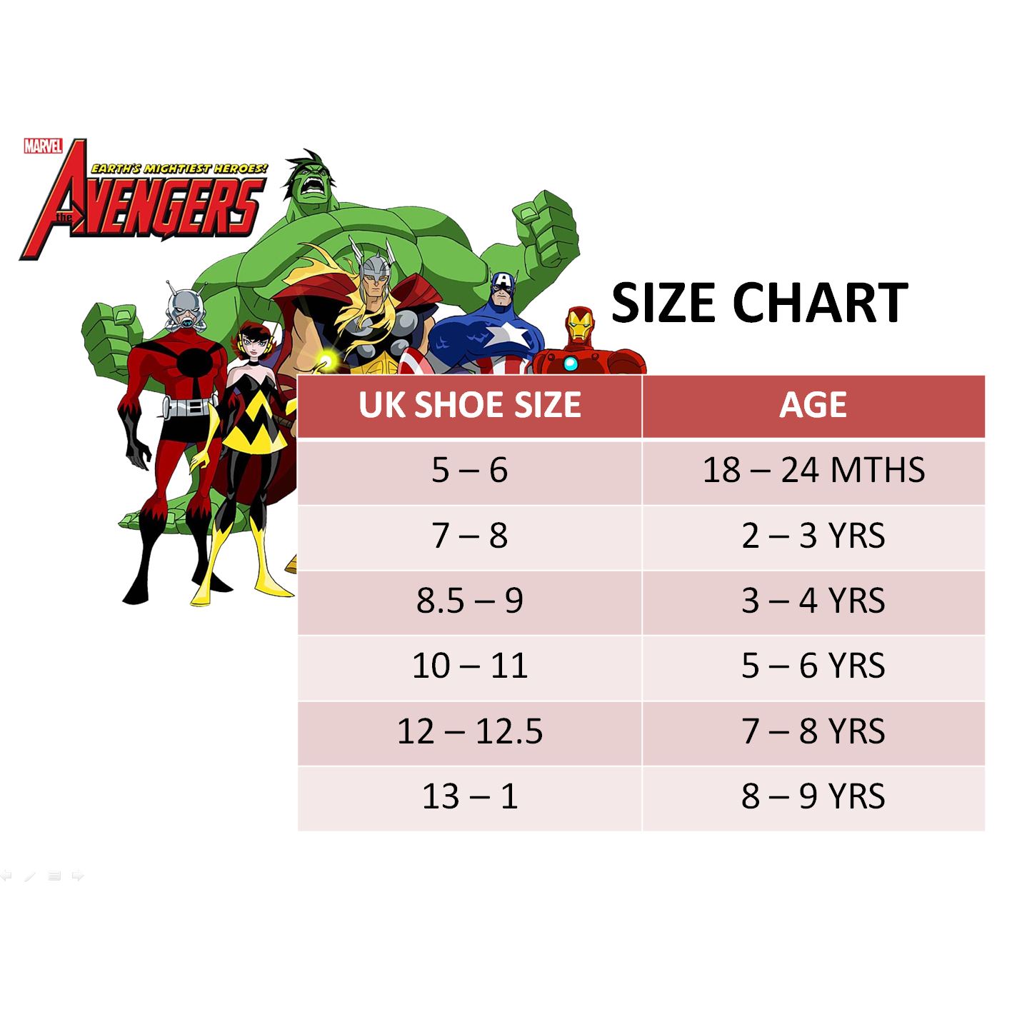 Marvel® Avenger Boys Sandals Swimming Pool Beach Slippers UK Sizes