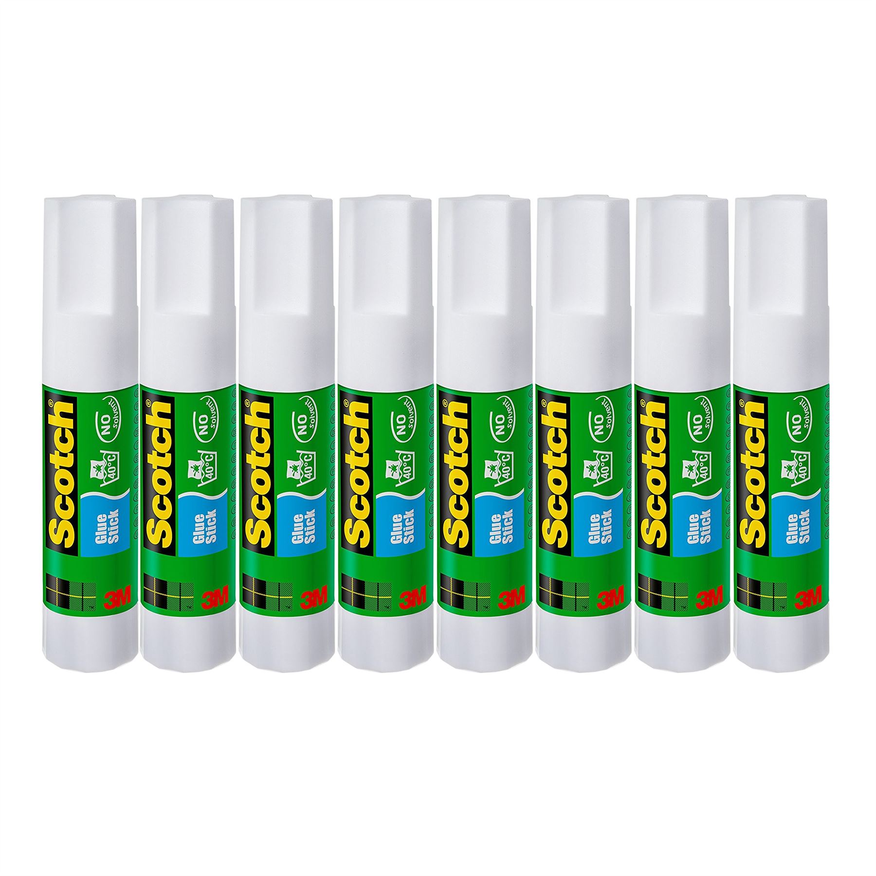 Scotch® Solvent Free Glue Sticks, Light Duty Bonding. 8 x 8g Bumper