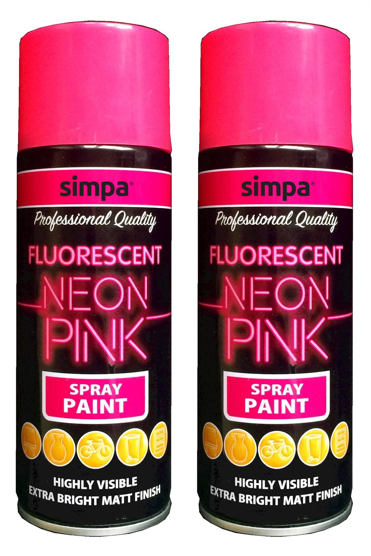 All Purpose Spray Paint NEON Effect Interior & Exterior Metal Wood