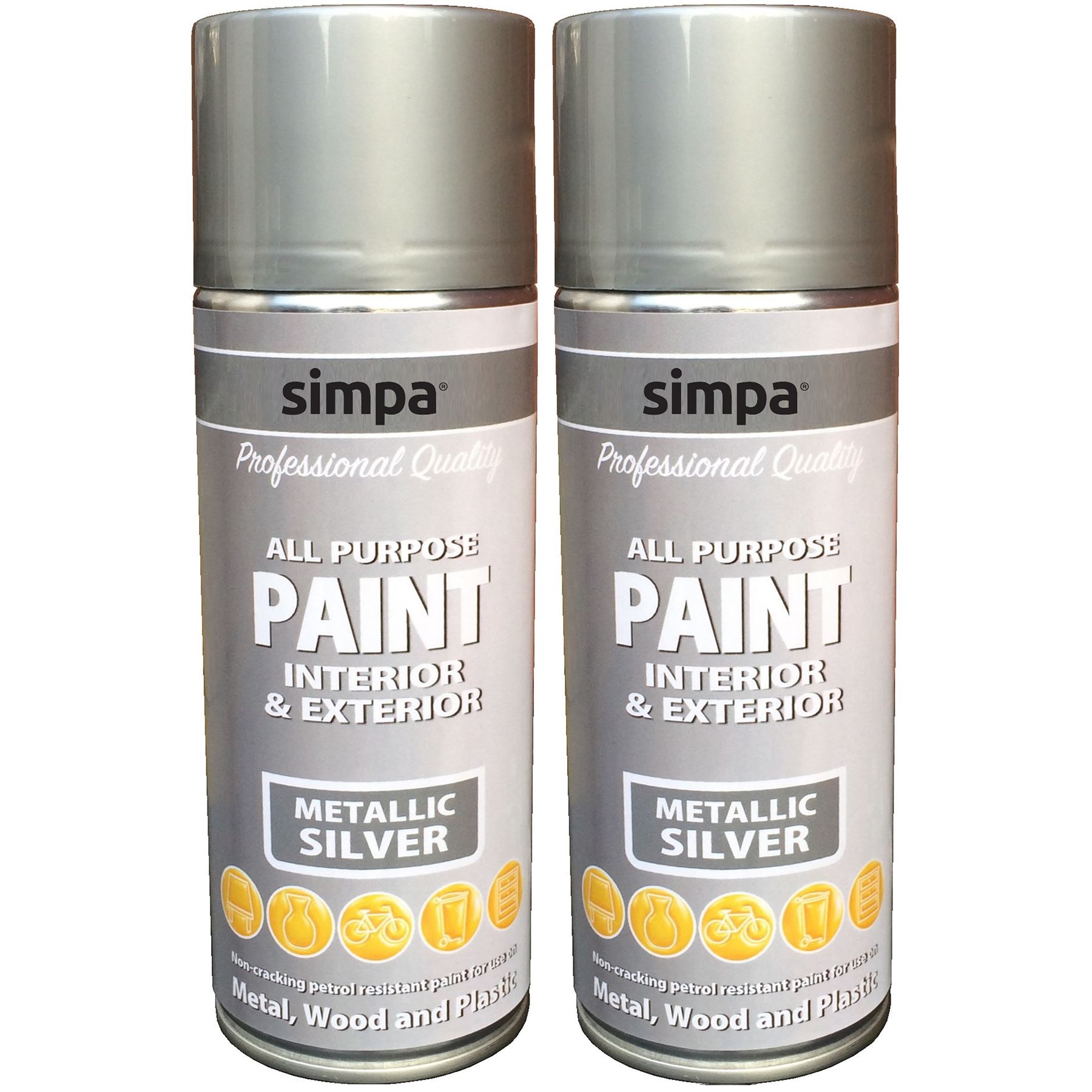 all purpose spray paint metallic effect interior exterior metal