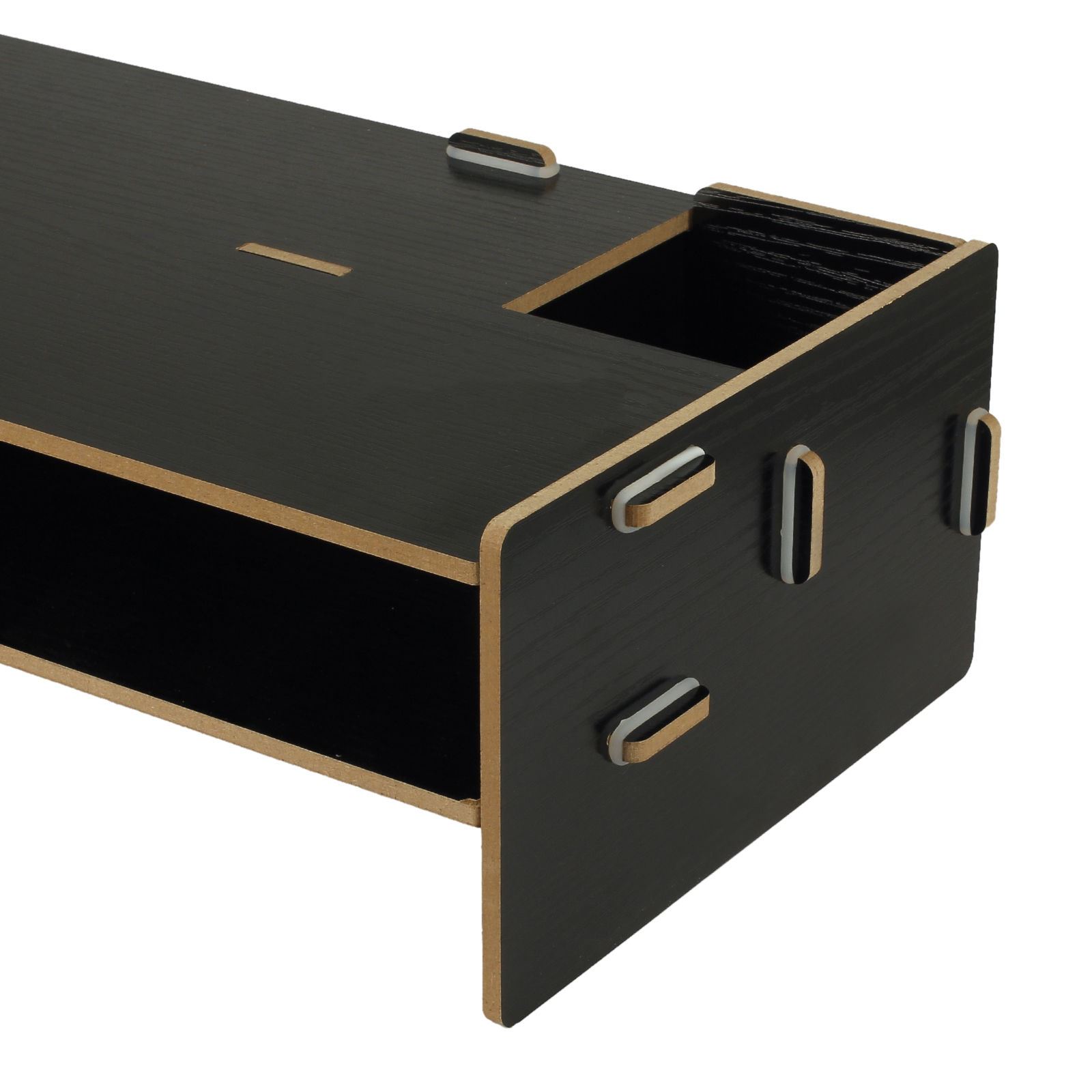 Desk Monitor Stand Wooden Stand Monitor Riser Desktop Organiser eBay