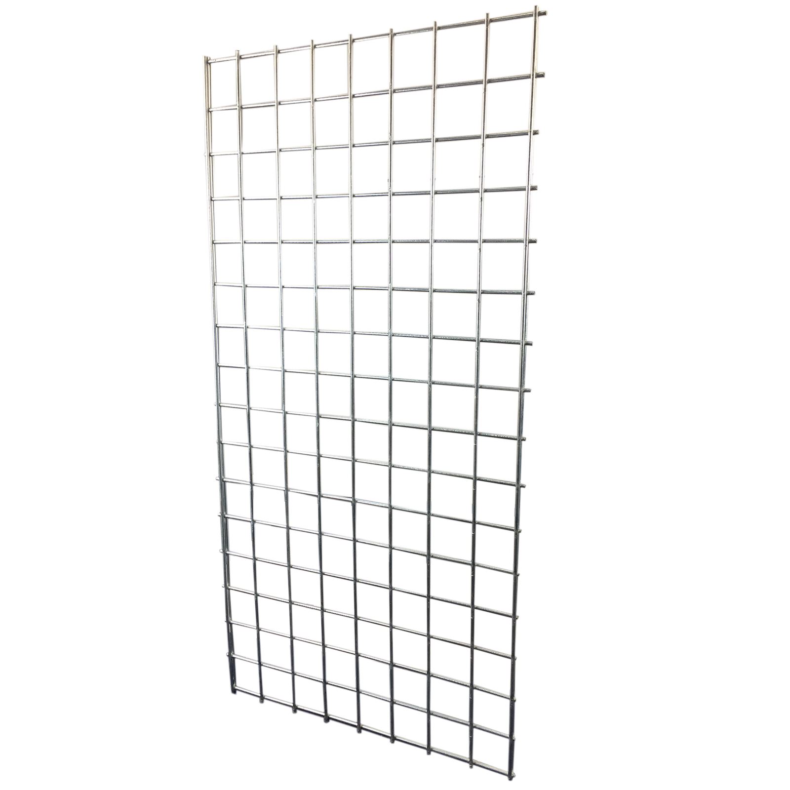 Size: 4ft x 2ft 1 x 4FT GRIDWALL// GRID WALL MESH CHROME DISPLAY PANEL