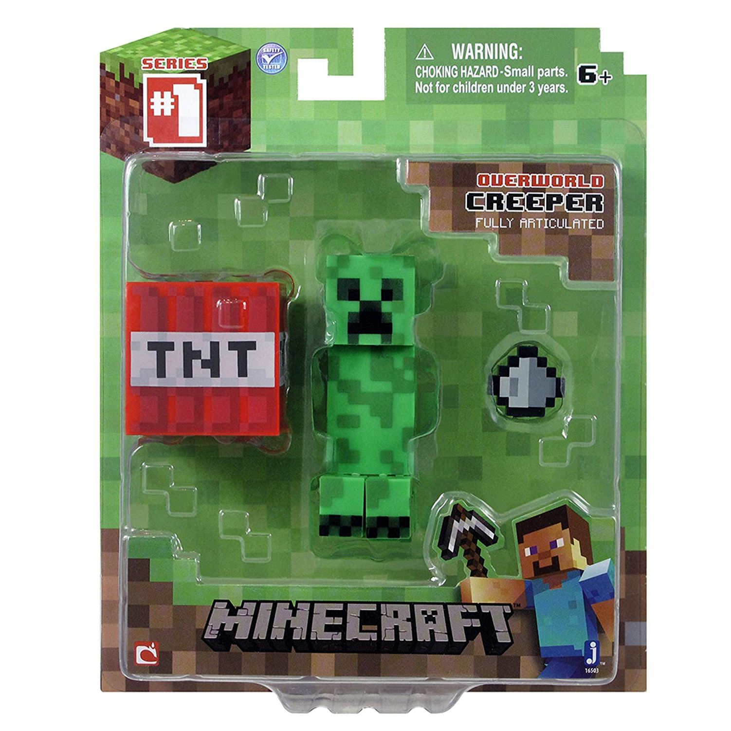Genuine Minecraft Toy Sets Zombie, Creeper & Survival Packs 3 Inch