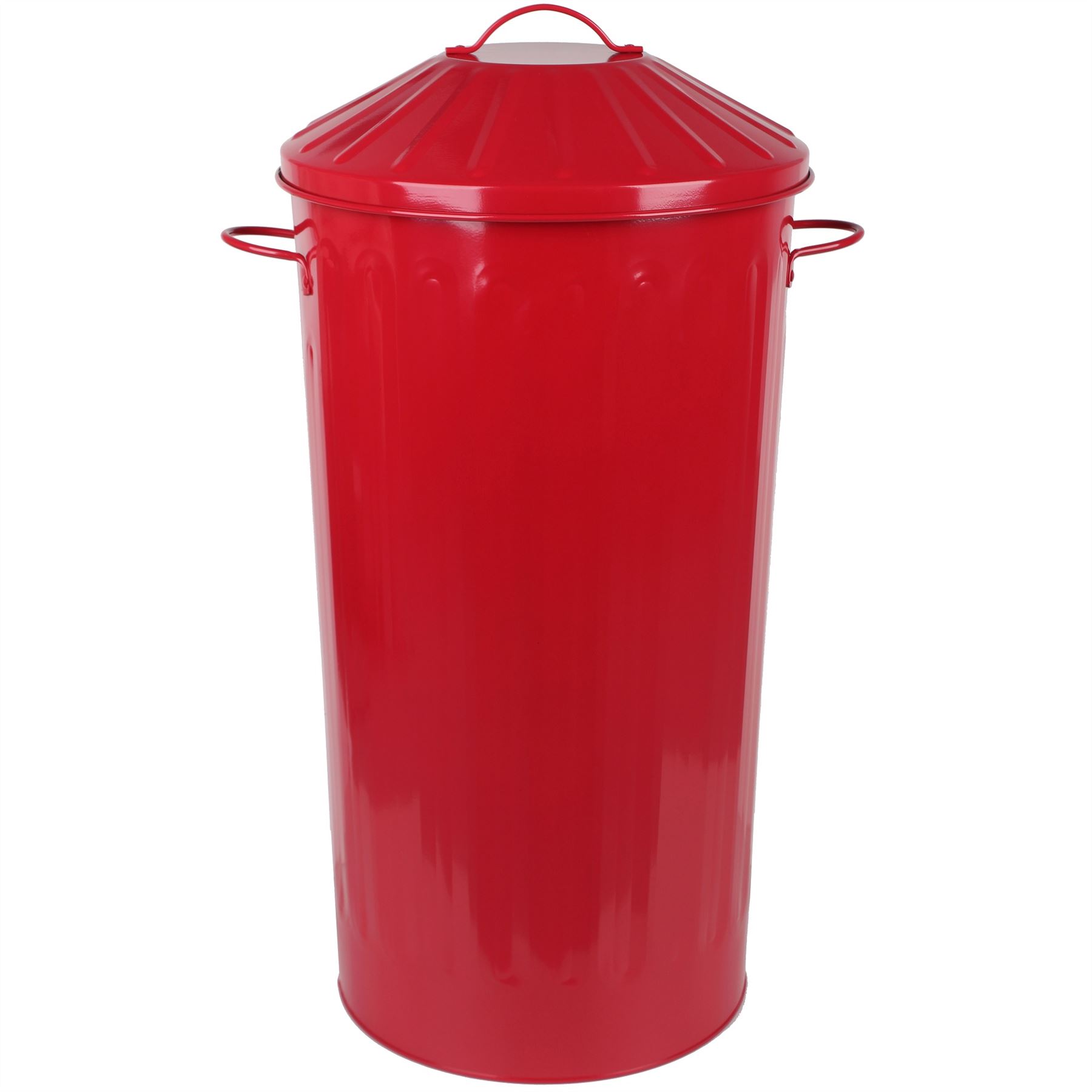 Metal 50 Litre Home Kitchen Colour Recycle Dustbin Rubbish Waste Bin