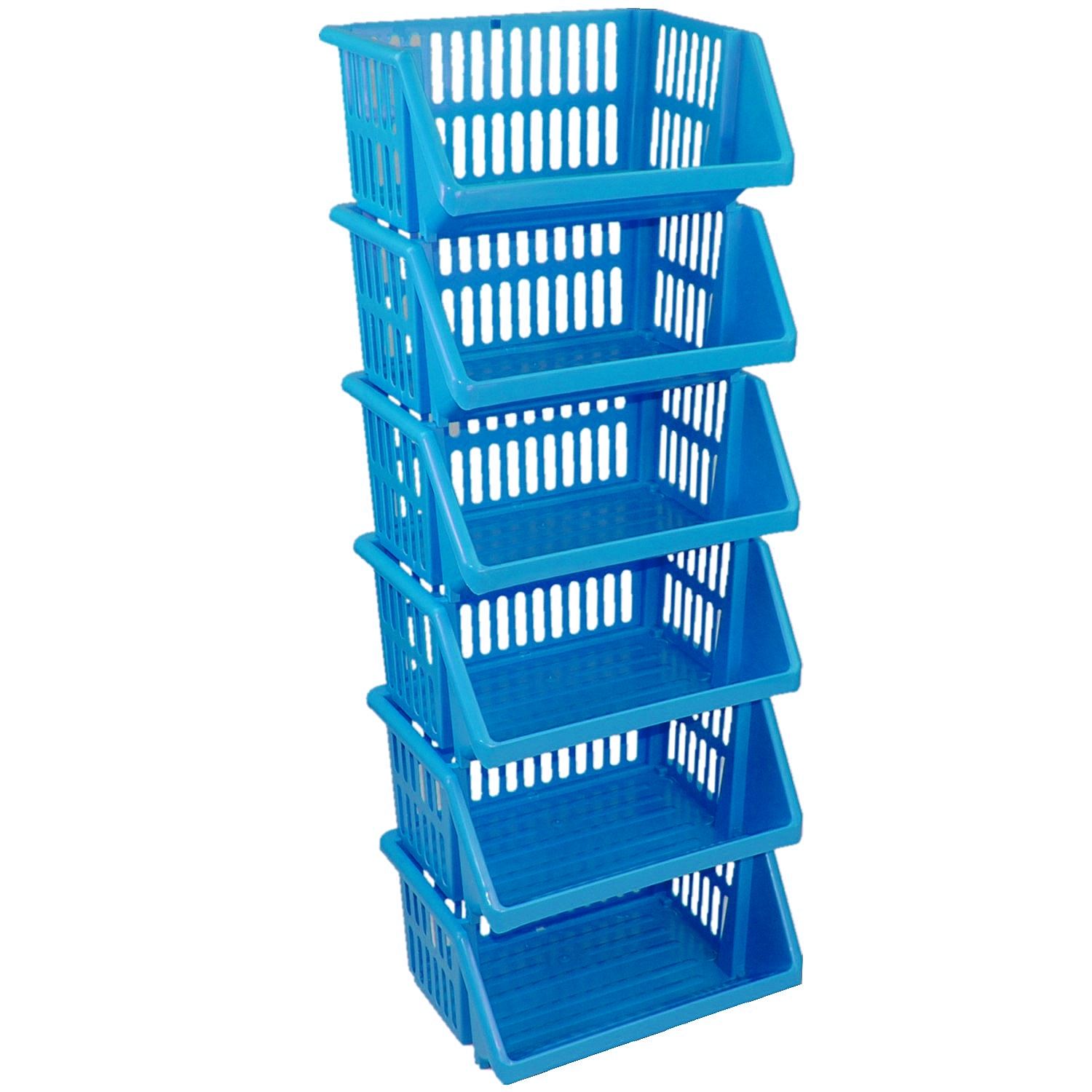 Multi Purpose Large Plastic Colour Storage Rack Stand Stacking