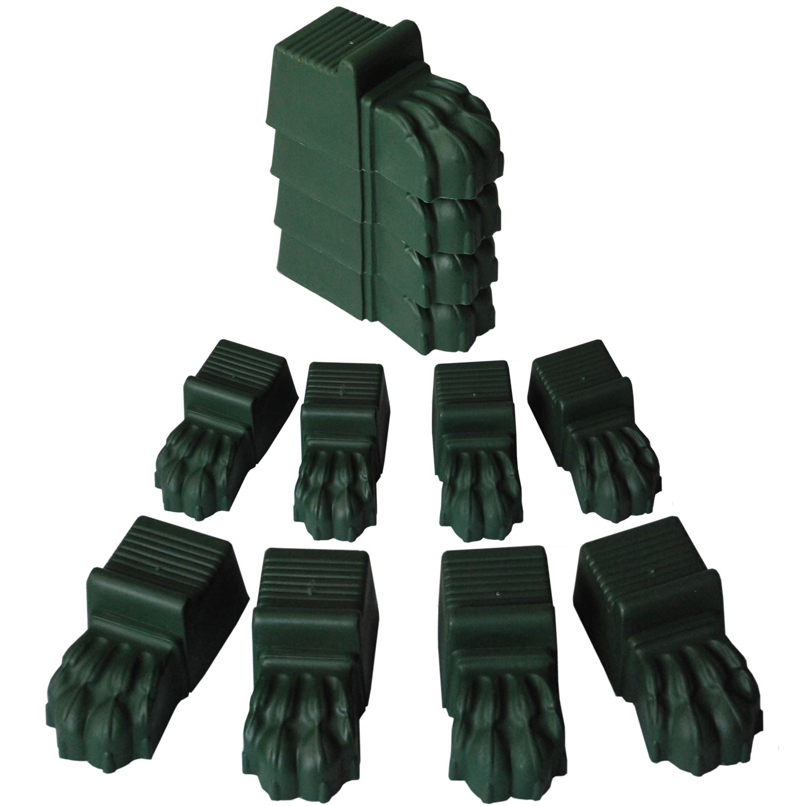 Sets Of Green Terracotta Plastic Lions Feet Plant Pot Feet Sets Of 4