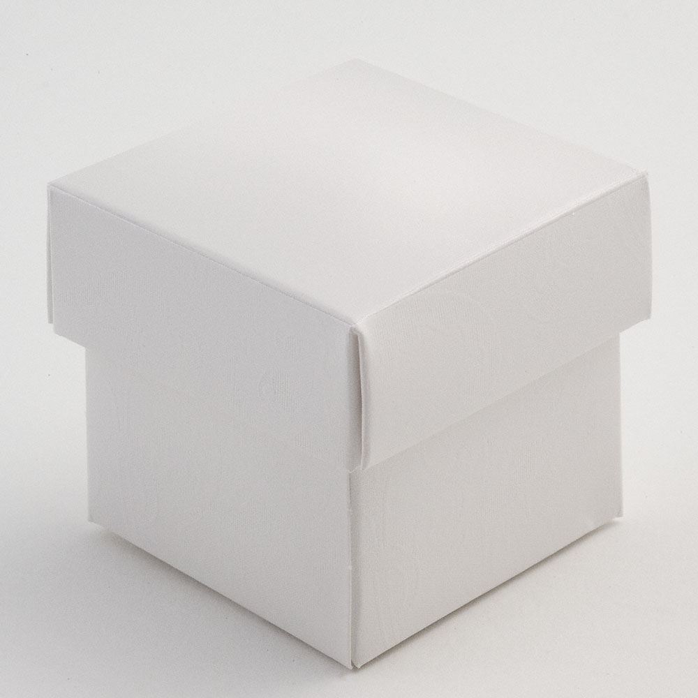 White Square Favour Box Laser Cut Wedding Sweets Gifts Boxes with Lid
