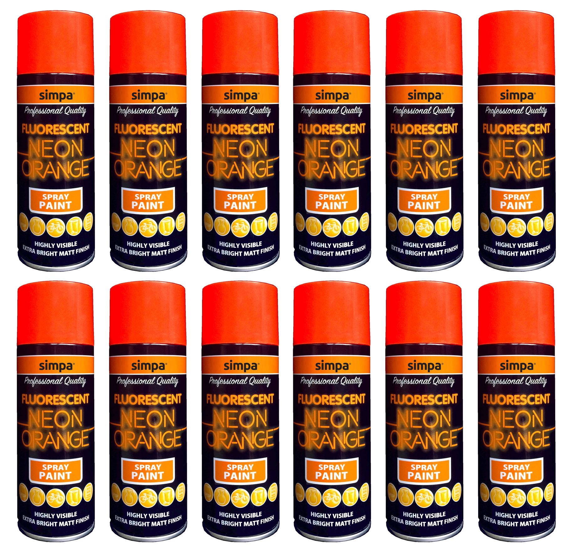 All Purpose Spray Paint NEON Effect Interior & Exterior Metal Wood