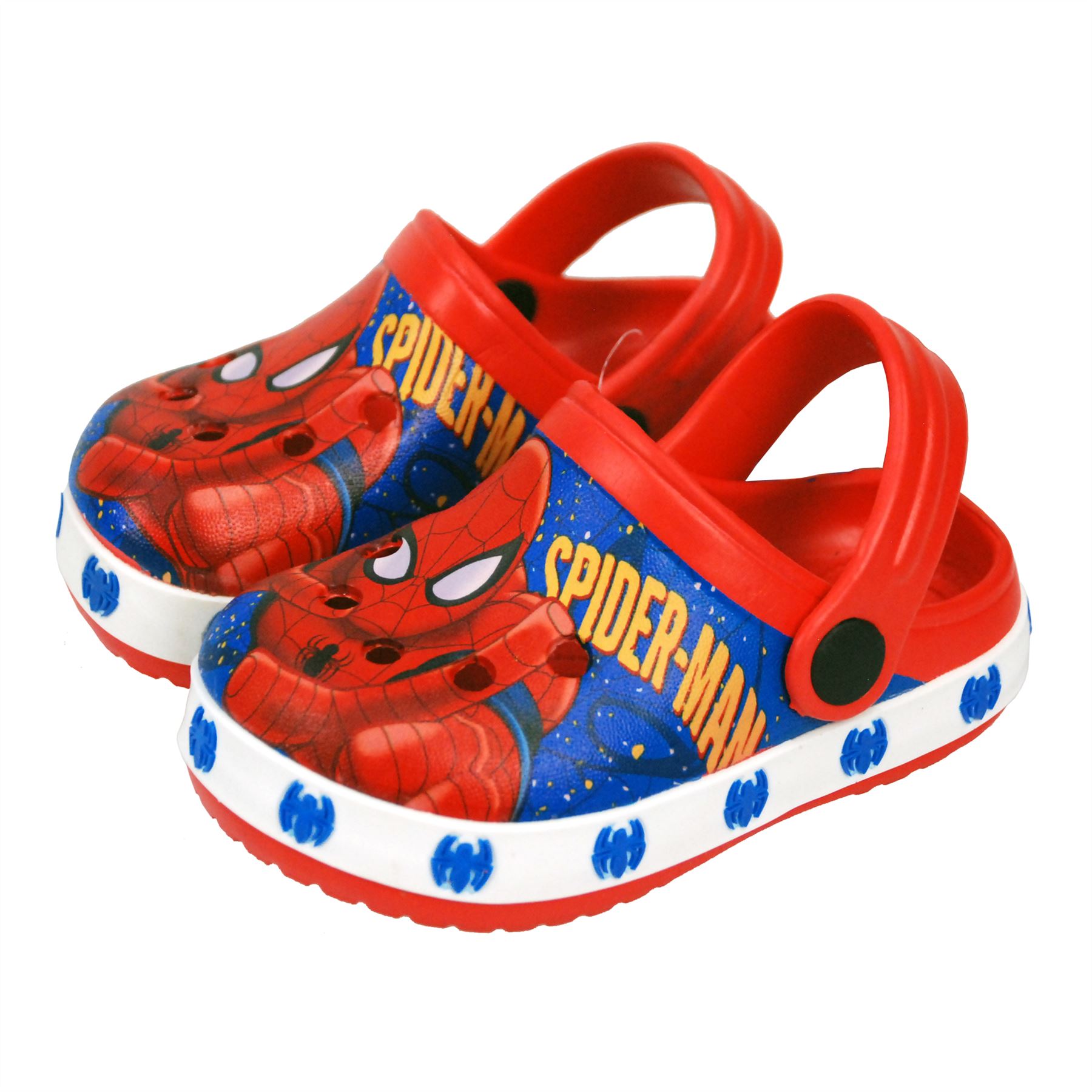 Marvel® SpiderMan Boys Sandals Crocs Pool Beach Shoes UK Sizes (18mths