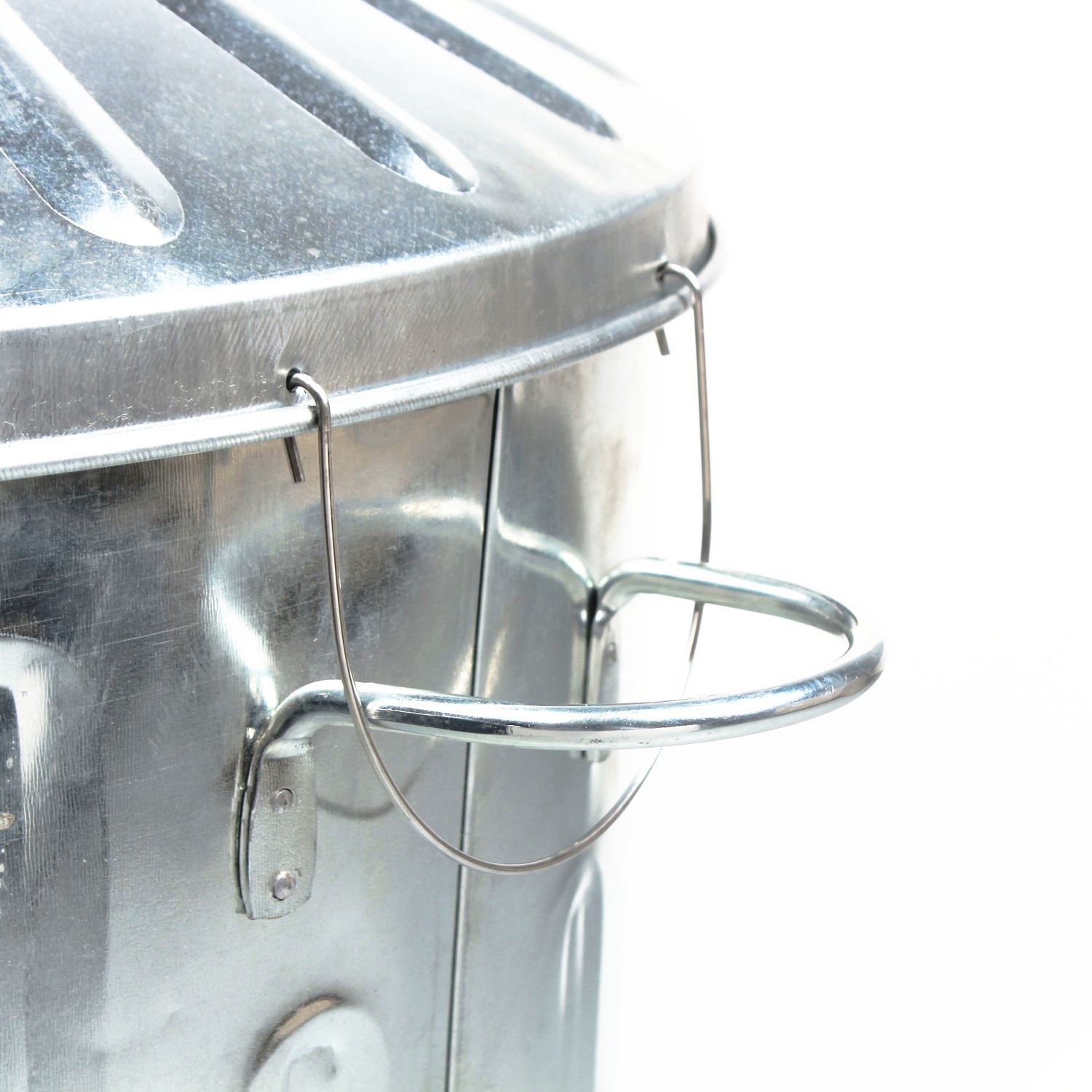 90L Colour Metal Dustbin House Garden Storage Bin with Special Locking Lid New eBay