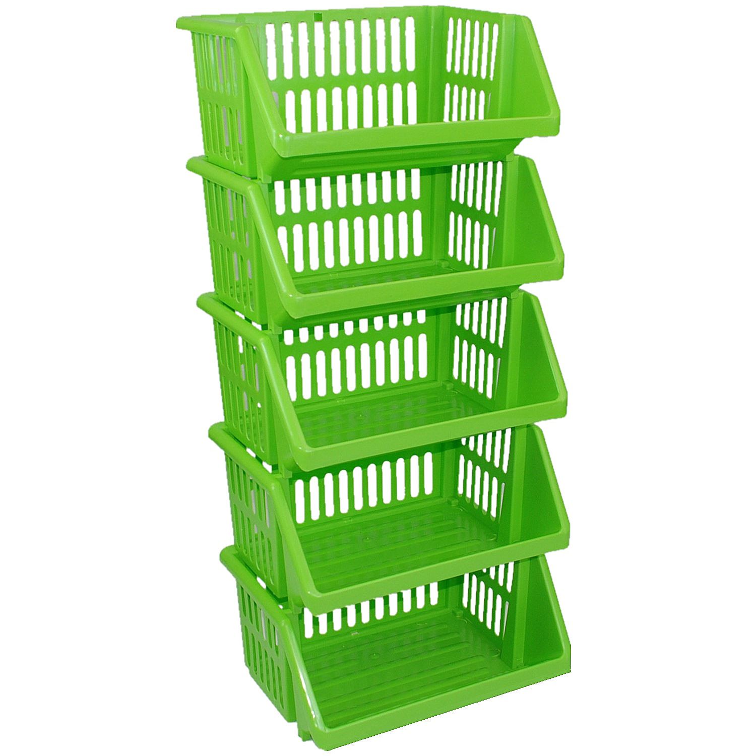 Multi Purpose Large Plastic Colour Storage Rack Stand Stacking