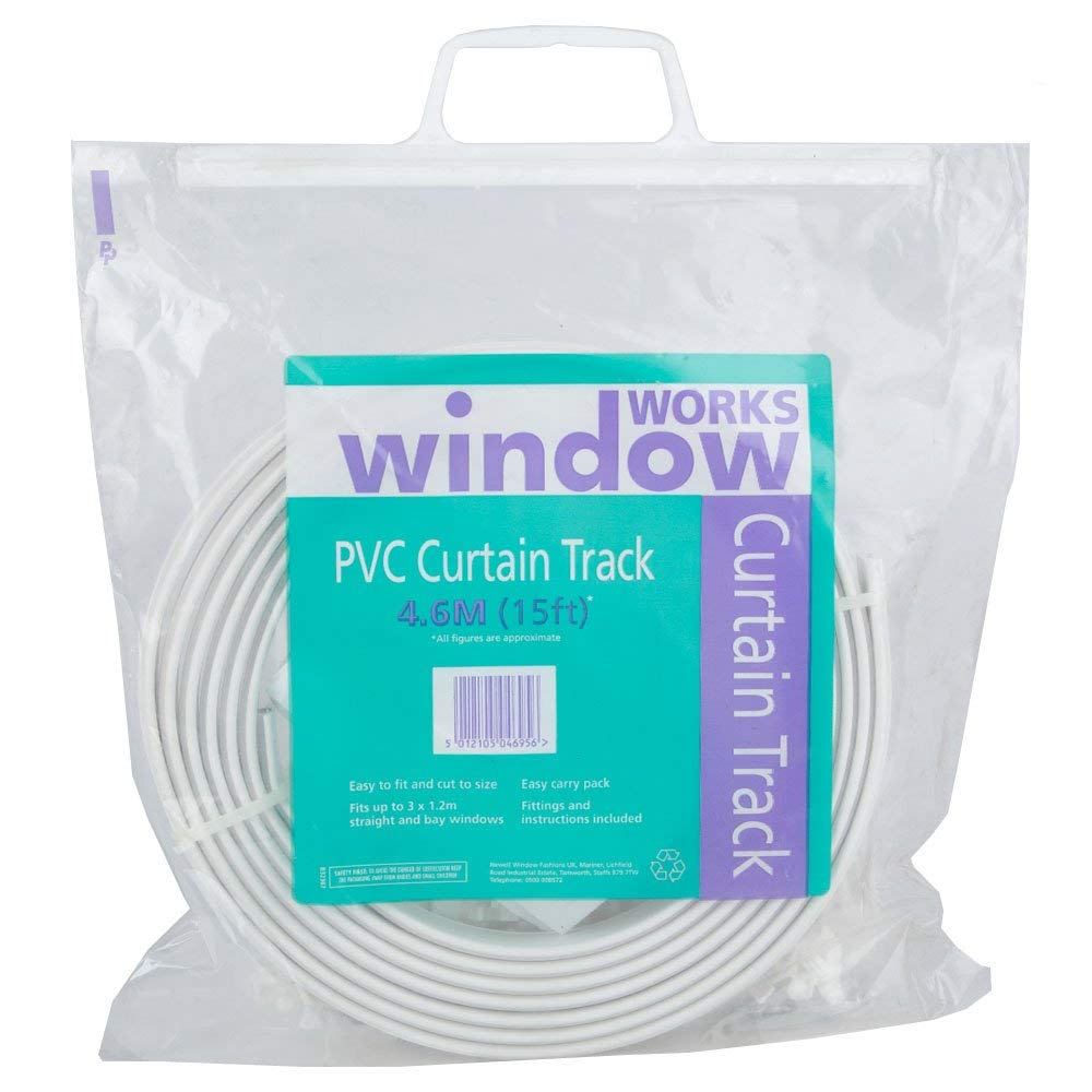 Simpa Curtain Track 4 6m 15ft Heavy Duty Pvc Track Coil