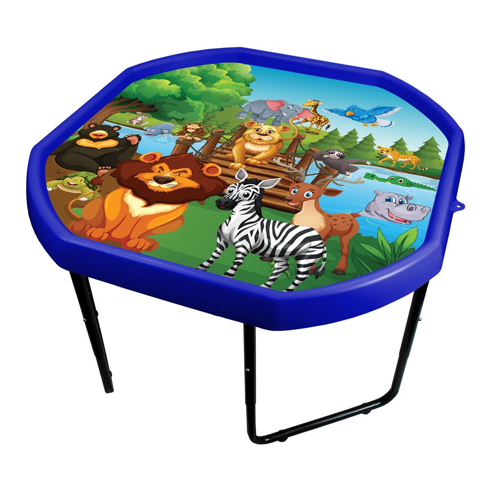 Height Adjustable Stand. Kids Tuff Spot Play Tray Animal World Play Mat