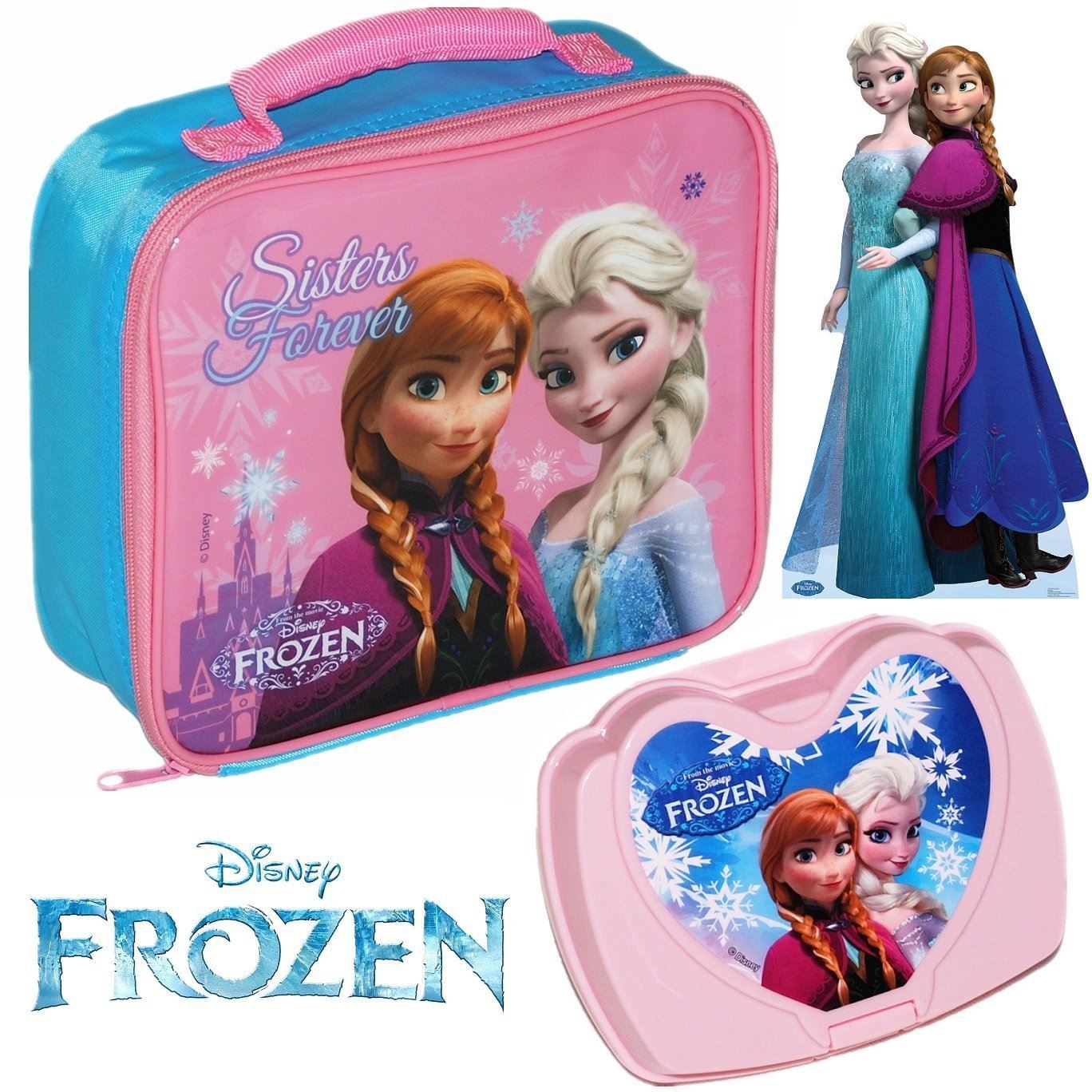Frozen Lunch Bag Kids Childrens Girls Disney Lunch Box Lunchbox Elsa Anna Sister