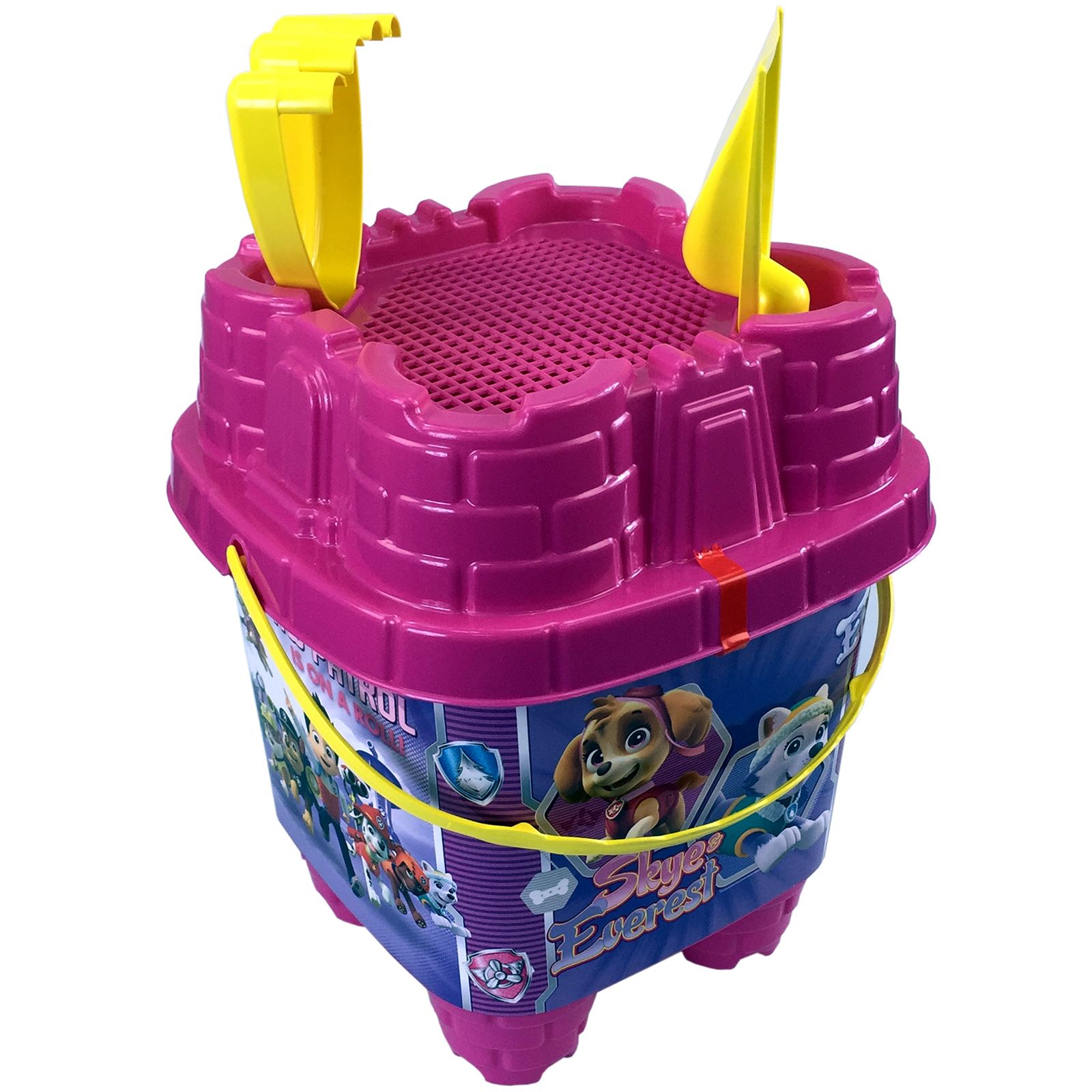 Tuff Spot Tray with Paw Patrol Bucket and Spade Set Sand Play Tray