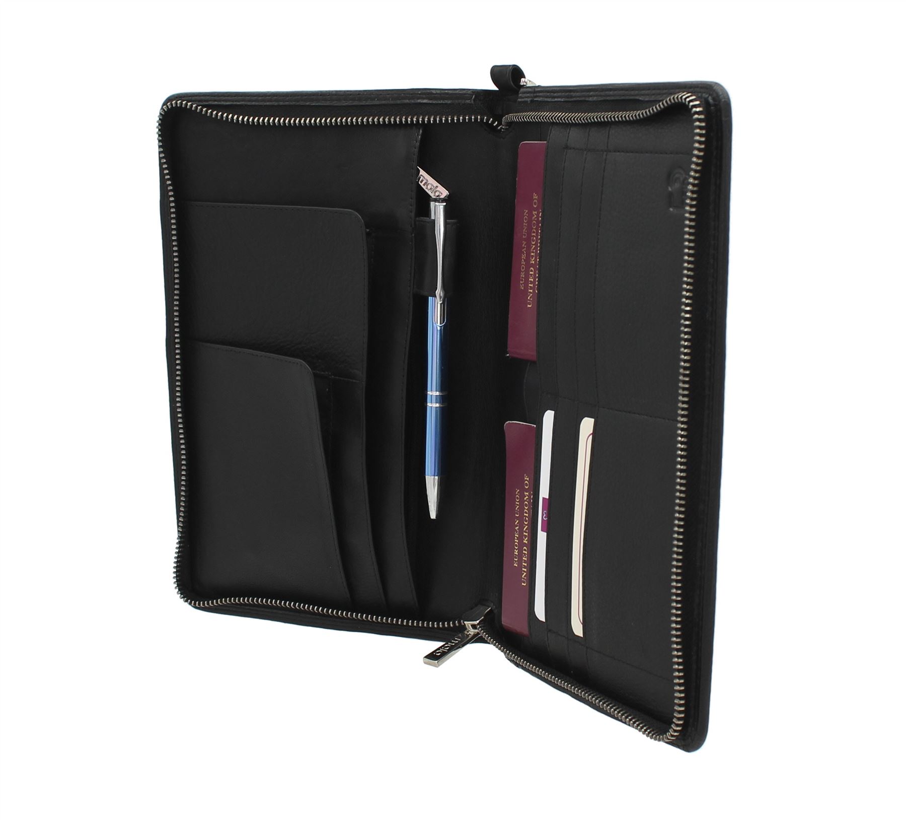 famigliaRfid Mala 14 Collection Protection per 218 Passaporto Odyssey Neronerorosaneroviola Leather Nwn0OZ8XPk