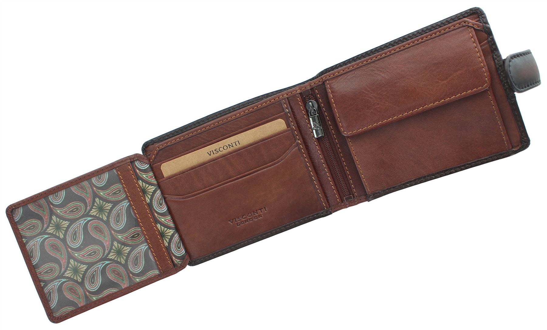Visconti Atelier Collection Henry Leather Wallet RFID and Tap n Go AT72 - Picture 12 of 14
