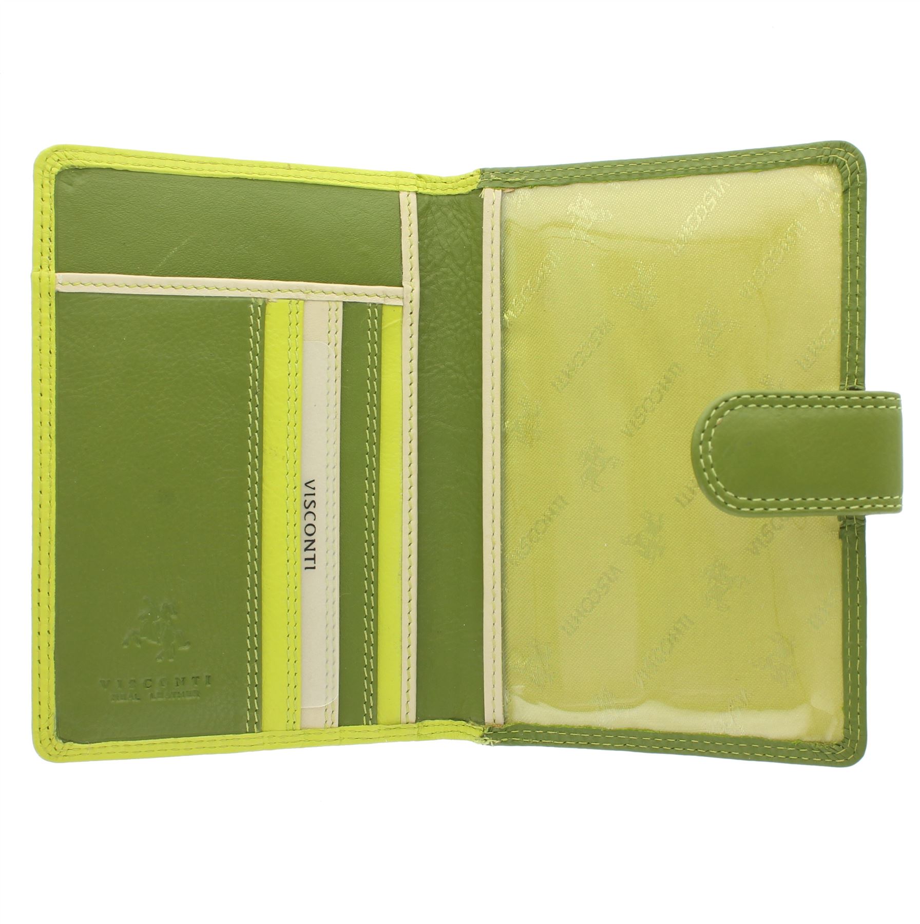 Visconti Rainbow Passhalter - Mehrfarbiges Leder Mit RFID-Schutz