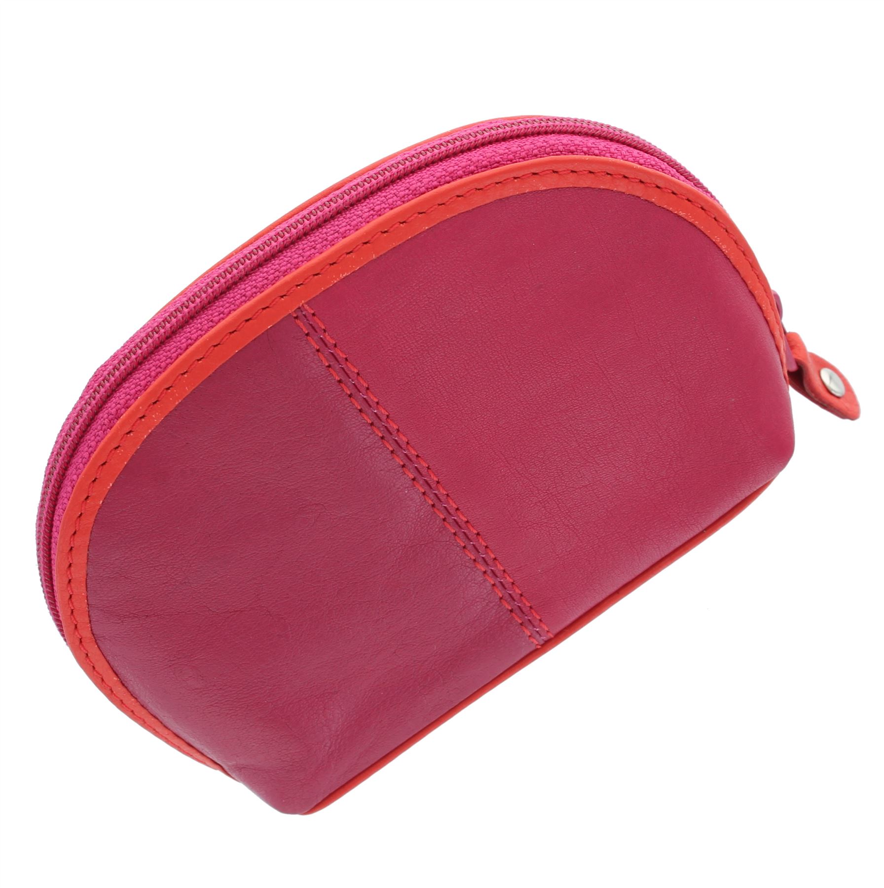 Portafoglio Micron in pelle con porta-monete e clip, colore NERO