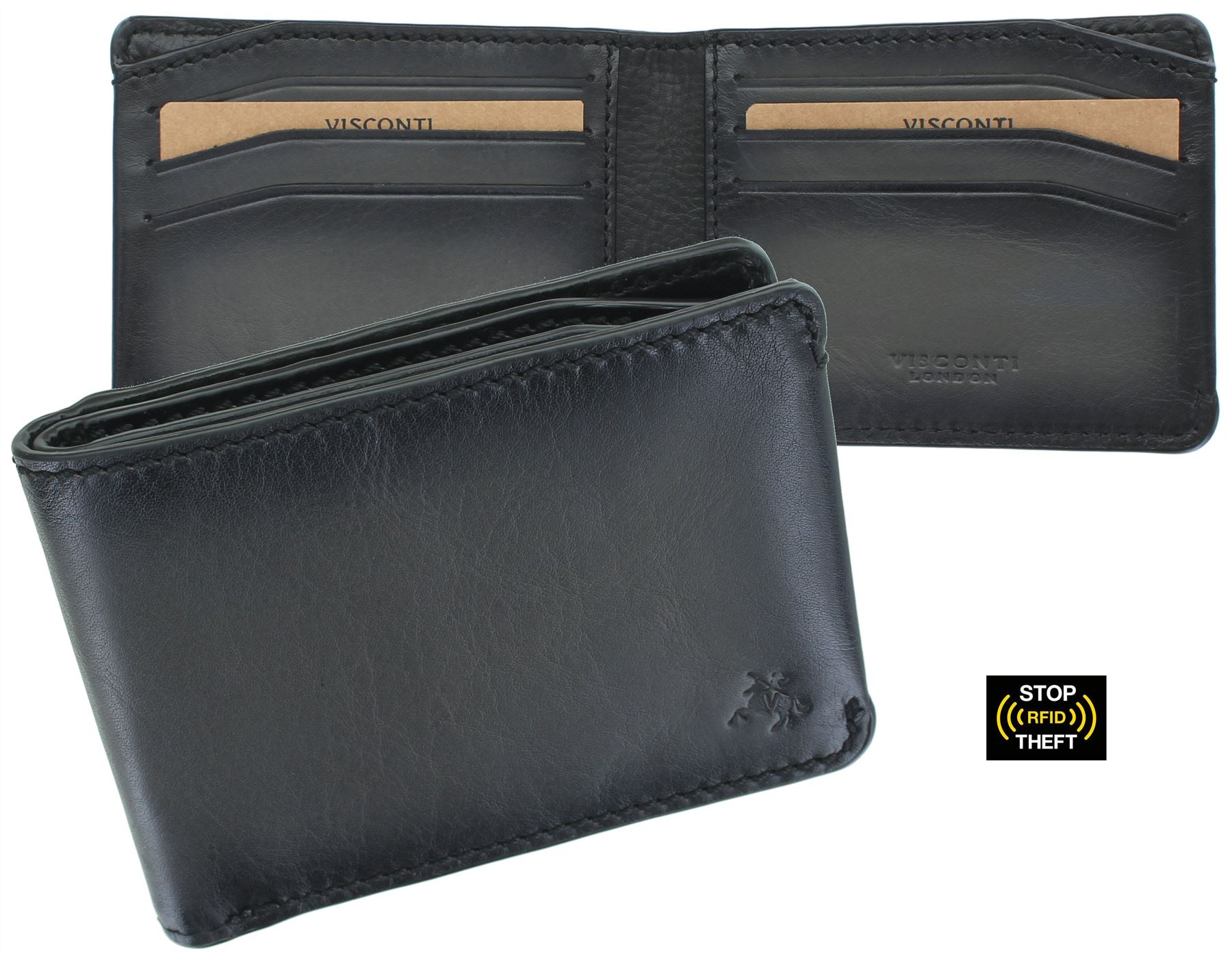 Visconti Montpellier Collection Vespa Cartera de piel RFID - Tap and Go MT90 - Imagen 14 de 20