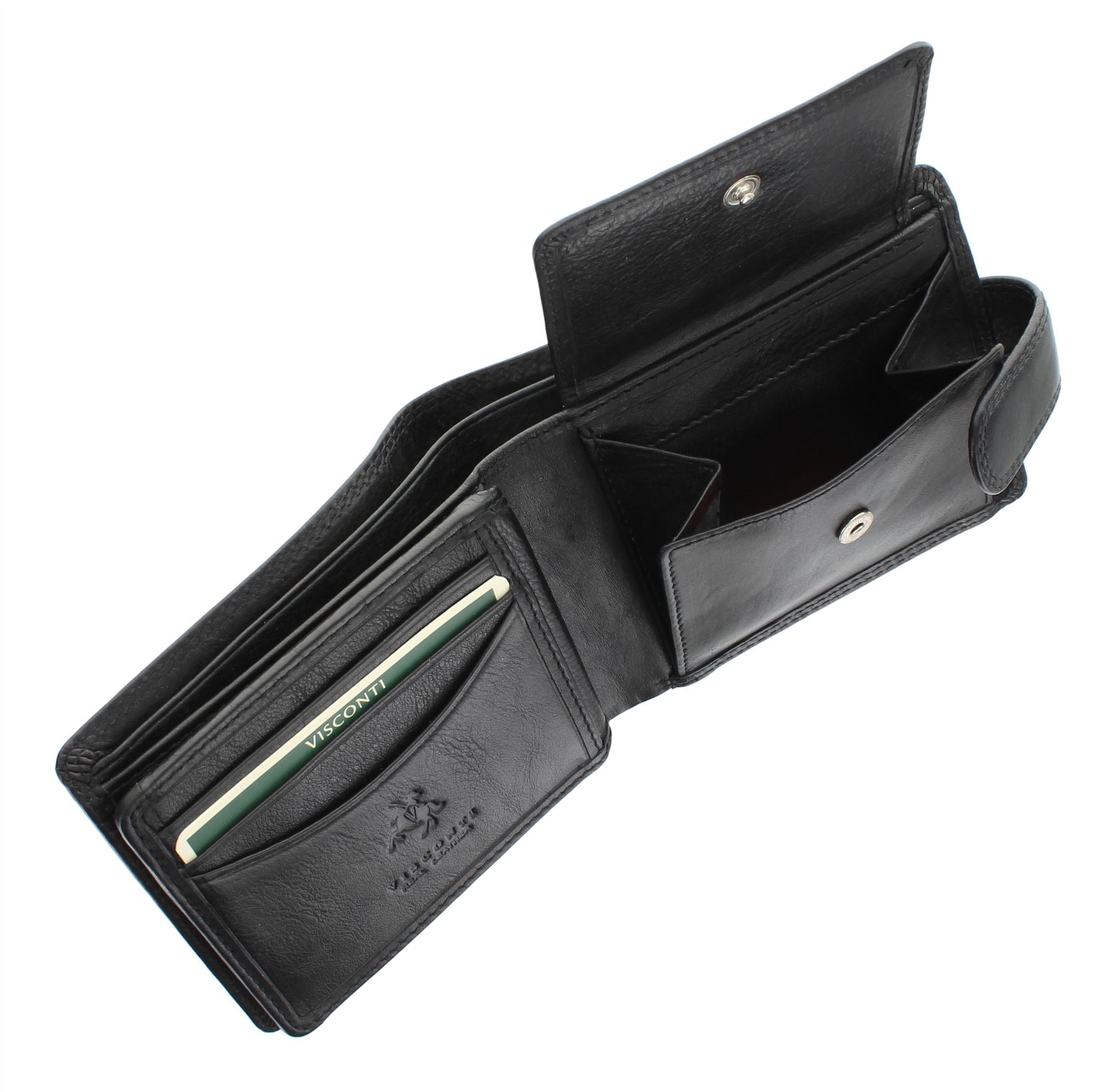 Cartera de cuero Visconti Heritage Collection KNIGHTSBRIDGE bloqueo RFID HT10 - Imagen 8 de 14