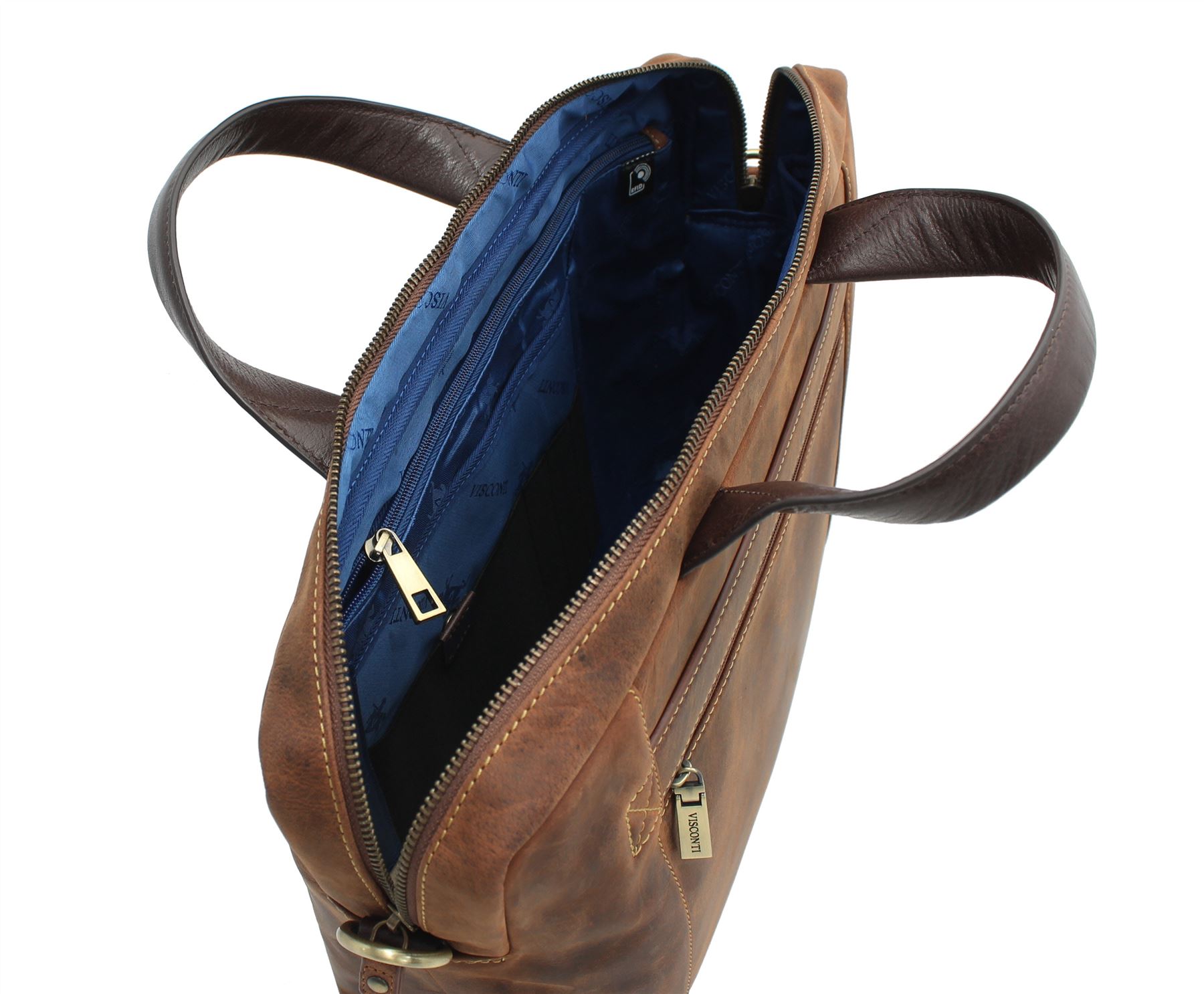 Visconti Toscana Collection Laptop-Aktentasche aus Leder im Used-Look OCTO 13 TC76 - Bild 5 von 7