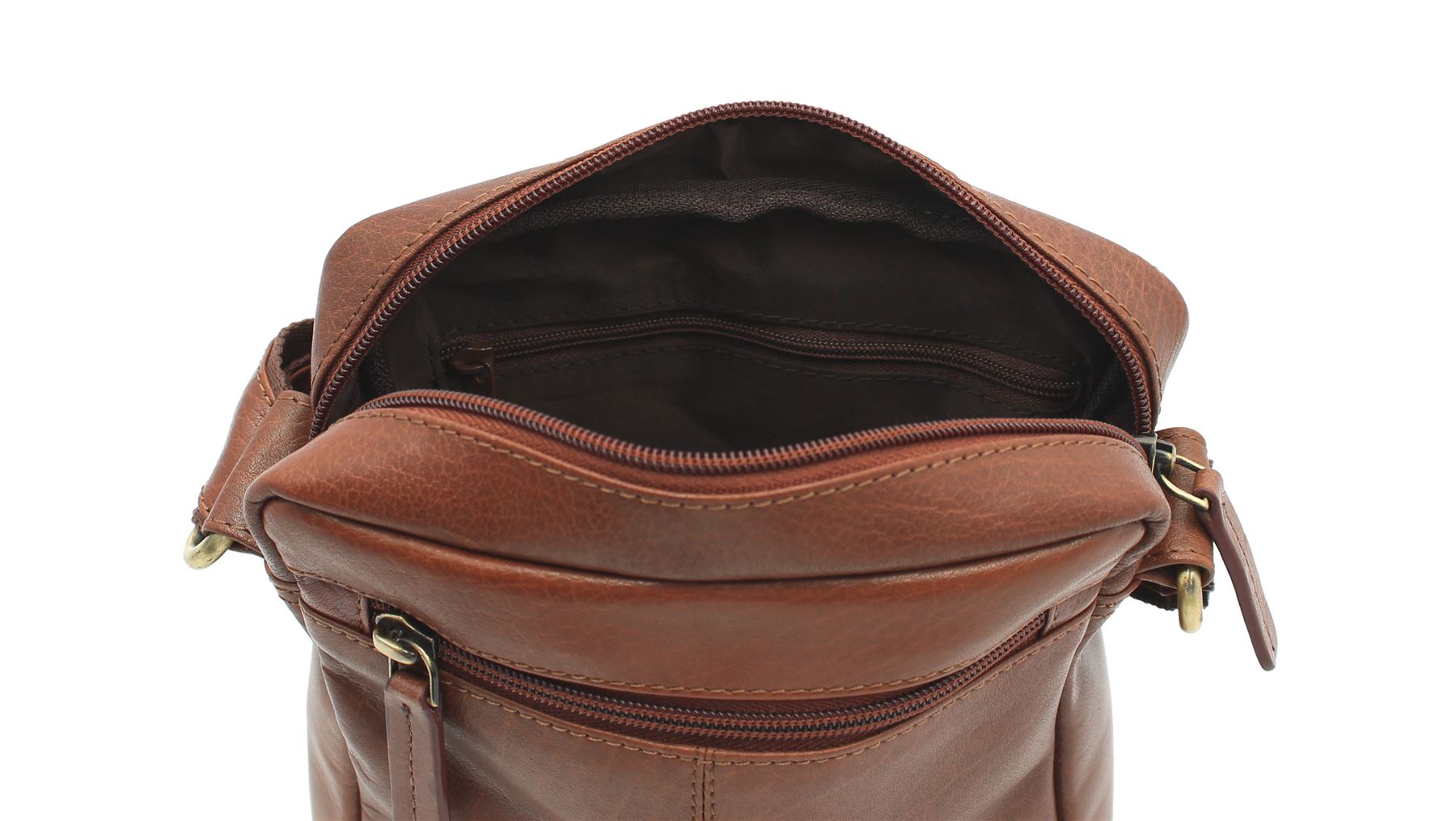 Mensajero/bolso de viaje de cuero compacto Visconti S7 - Imagen 37 de 38
