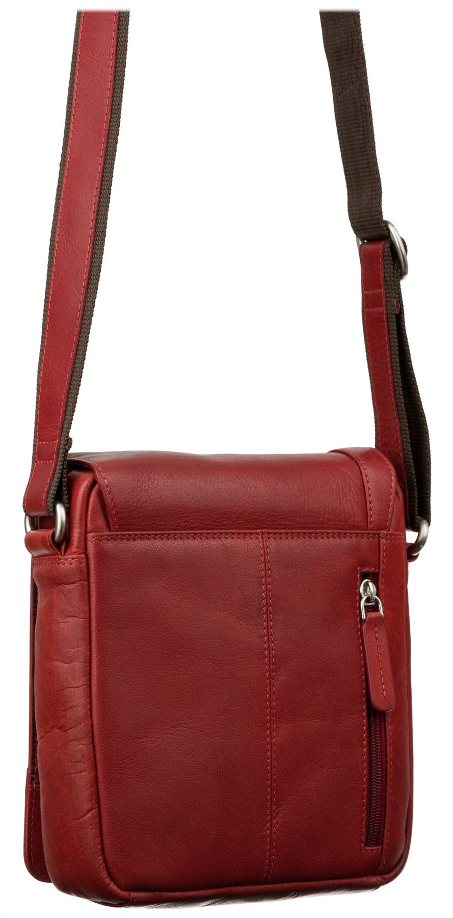 Mensajero/bolso de viaje de cuero compacto Visconti S7 - Imagen 30 de 38