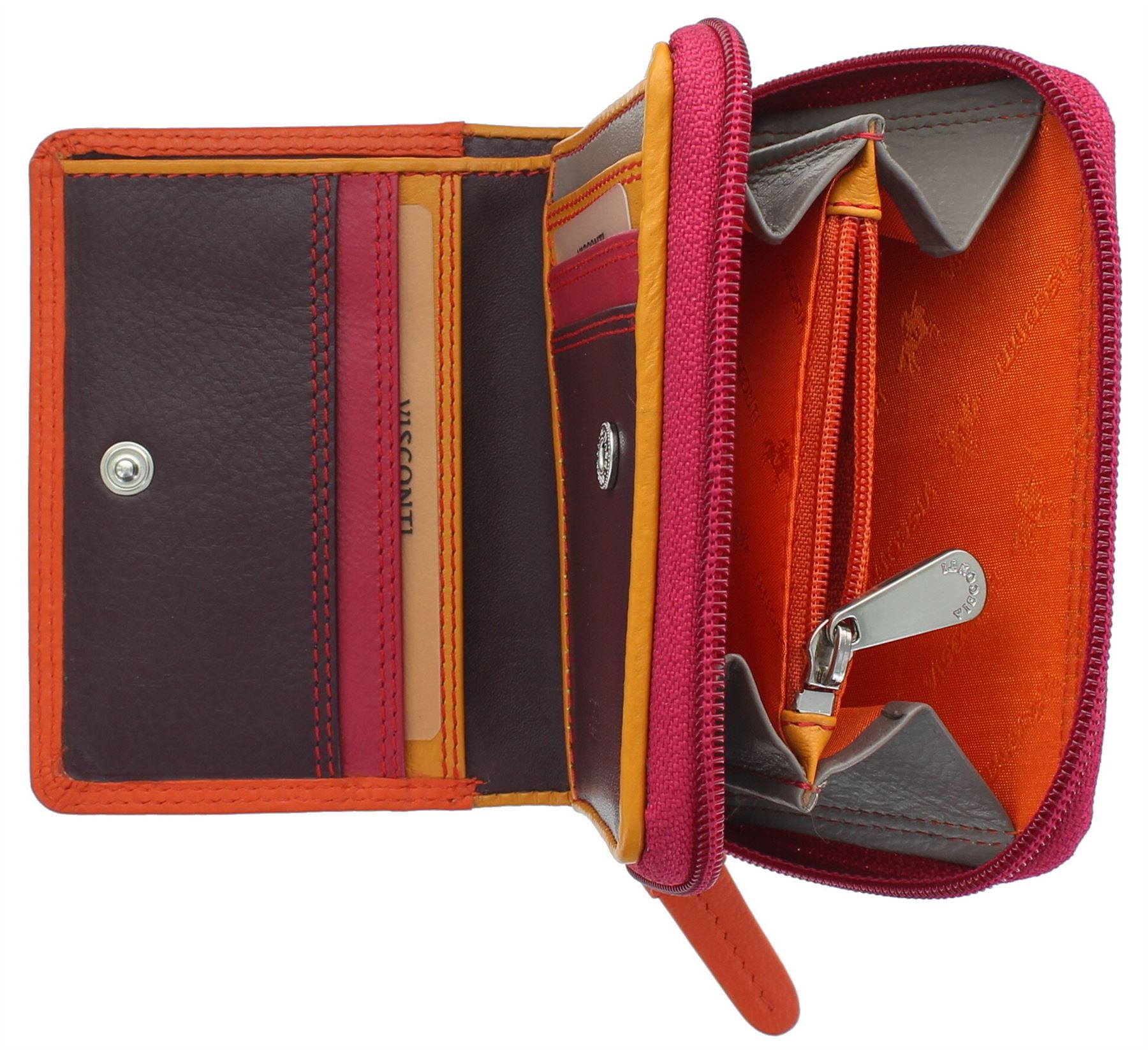 Visconti Rainbow Leather Ladies Purse Style RB53 RFID blocking eBay