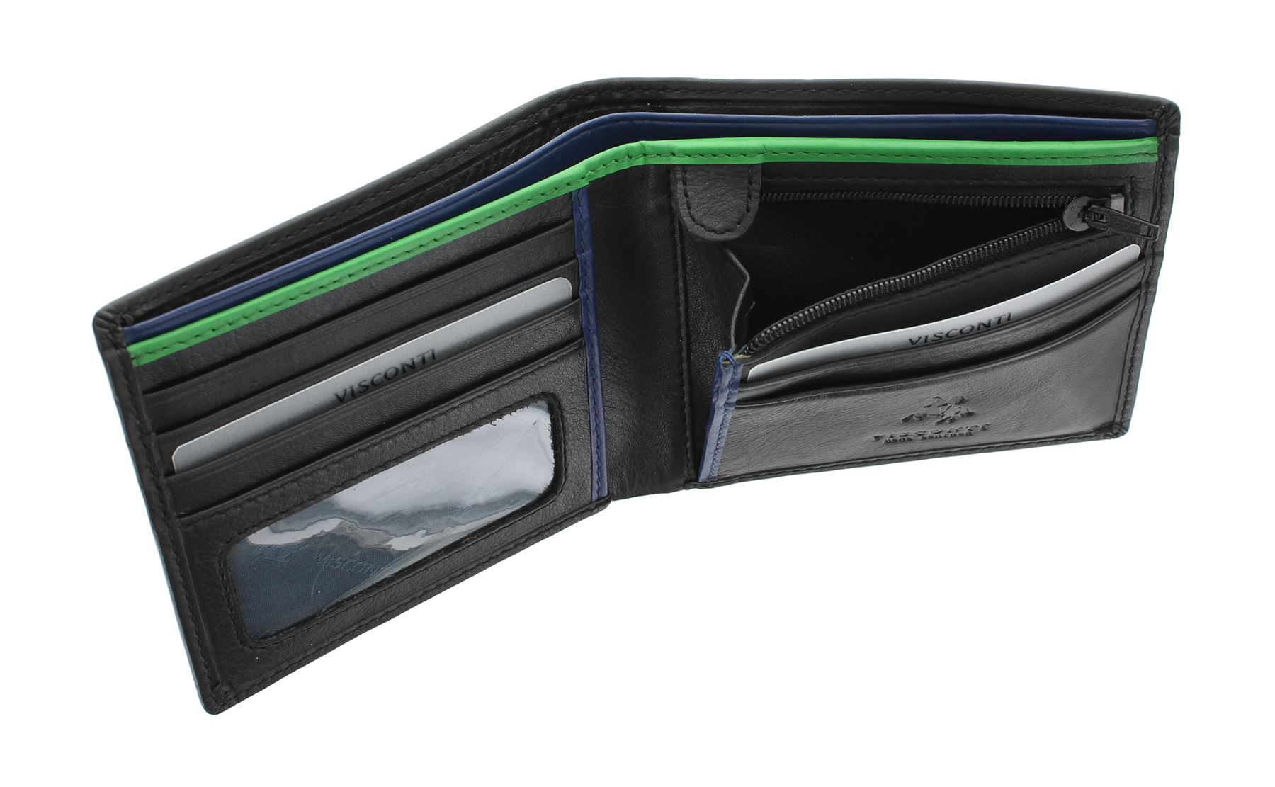 Visconti Portapenne in Pelle 3 Posti Nero