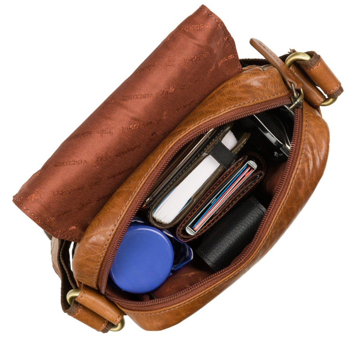 Mensajero/bolso de viaje de cuero compacto Visconti S7 - Imagen 36 de 38