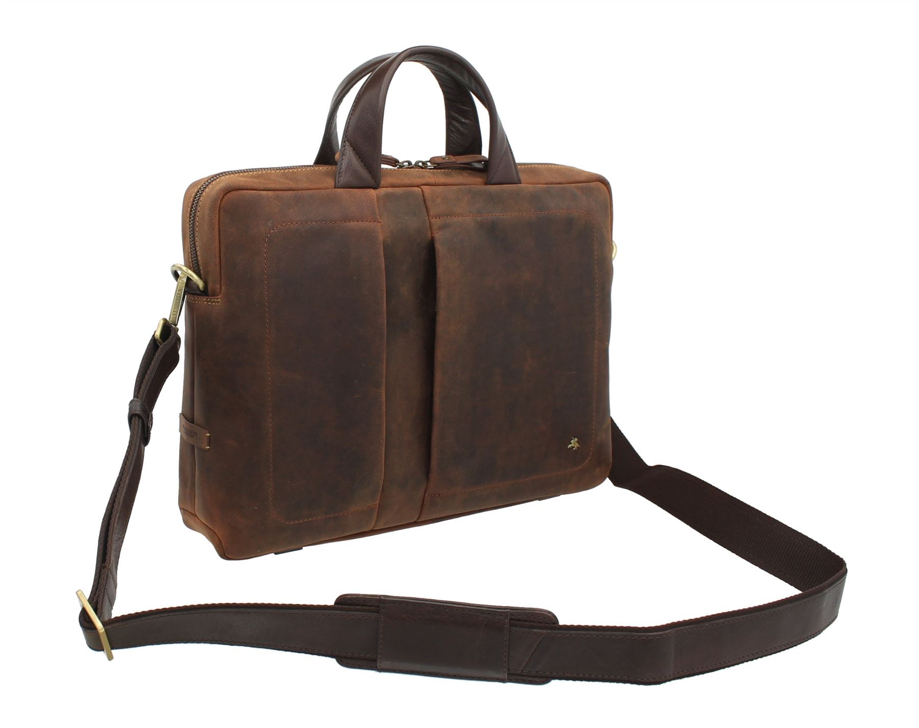 Visconti Toscana Collection Laptop-Aktentasche aus Leder im Used-Look OCTO 13 TC76 - Bild 4 von 7