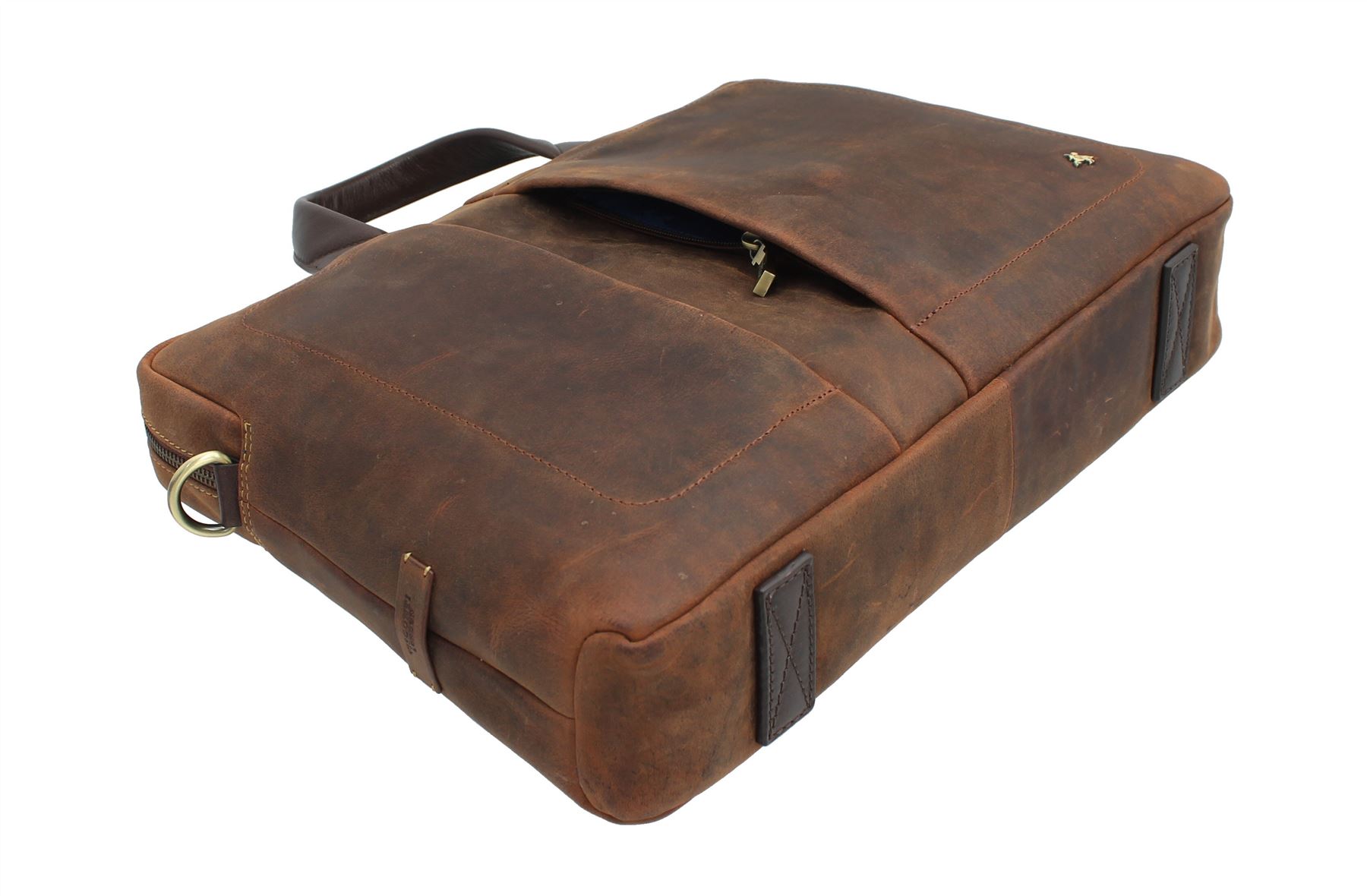Visconti Toscana Collection Laptop-Aktentasche aus Leder im Used-Look OCTO 13 TC76 - Bild 7 von 7