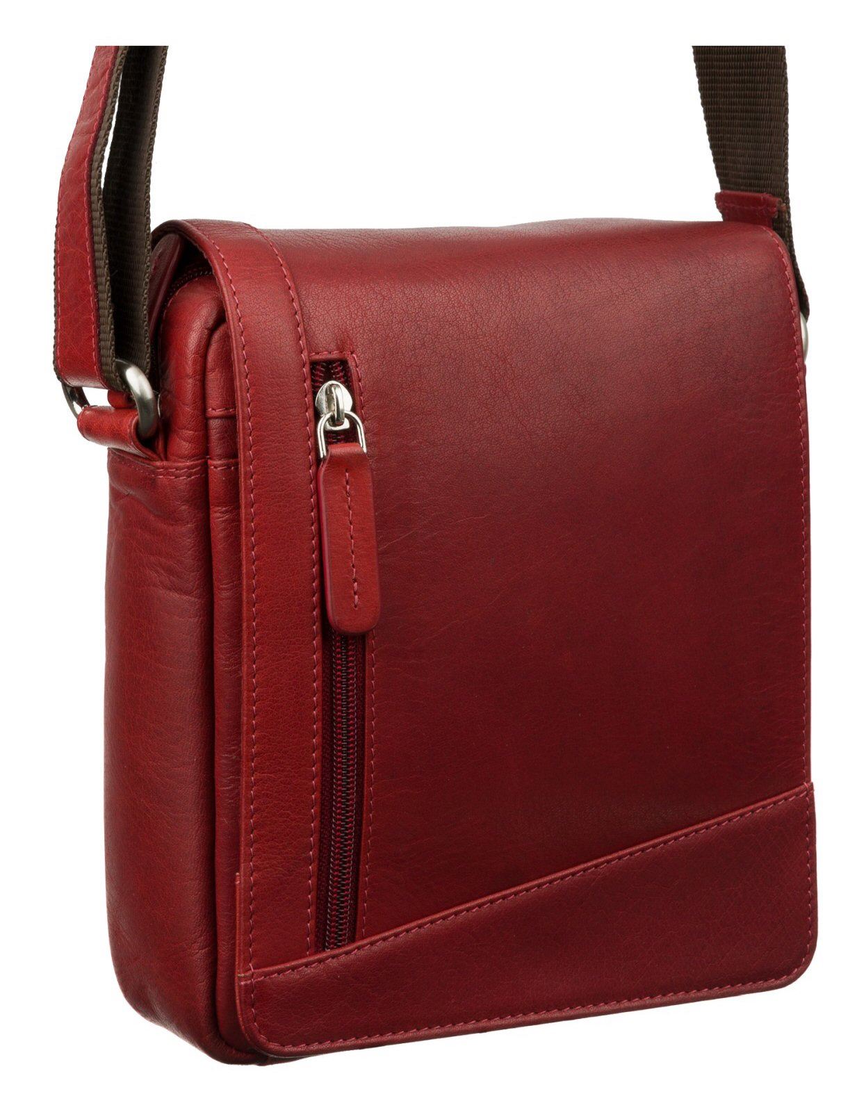 Mensajero/bolso de viaje de cuero compacto Visconti S7 - Imagen 28 de 38
