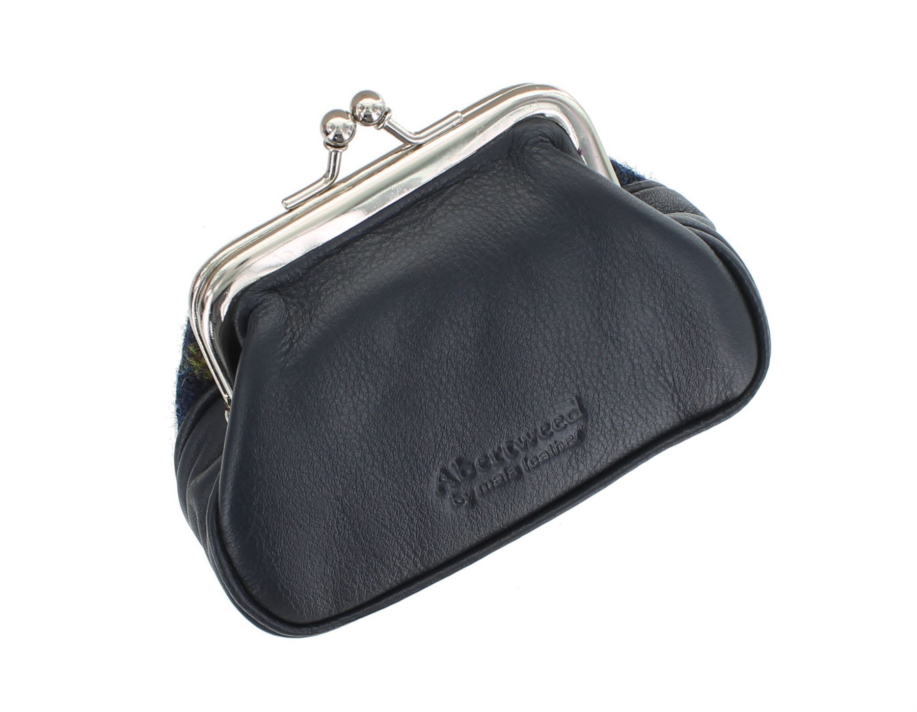 Mala Leather ABERTWEED Collection Leather /& Tweed Clip Top Coin Purse 546/_40