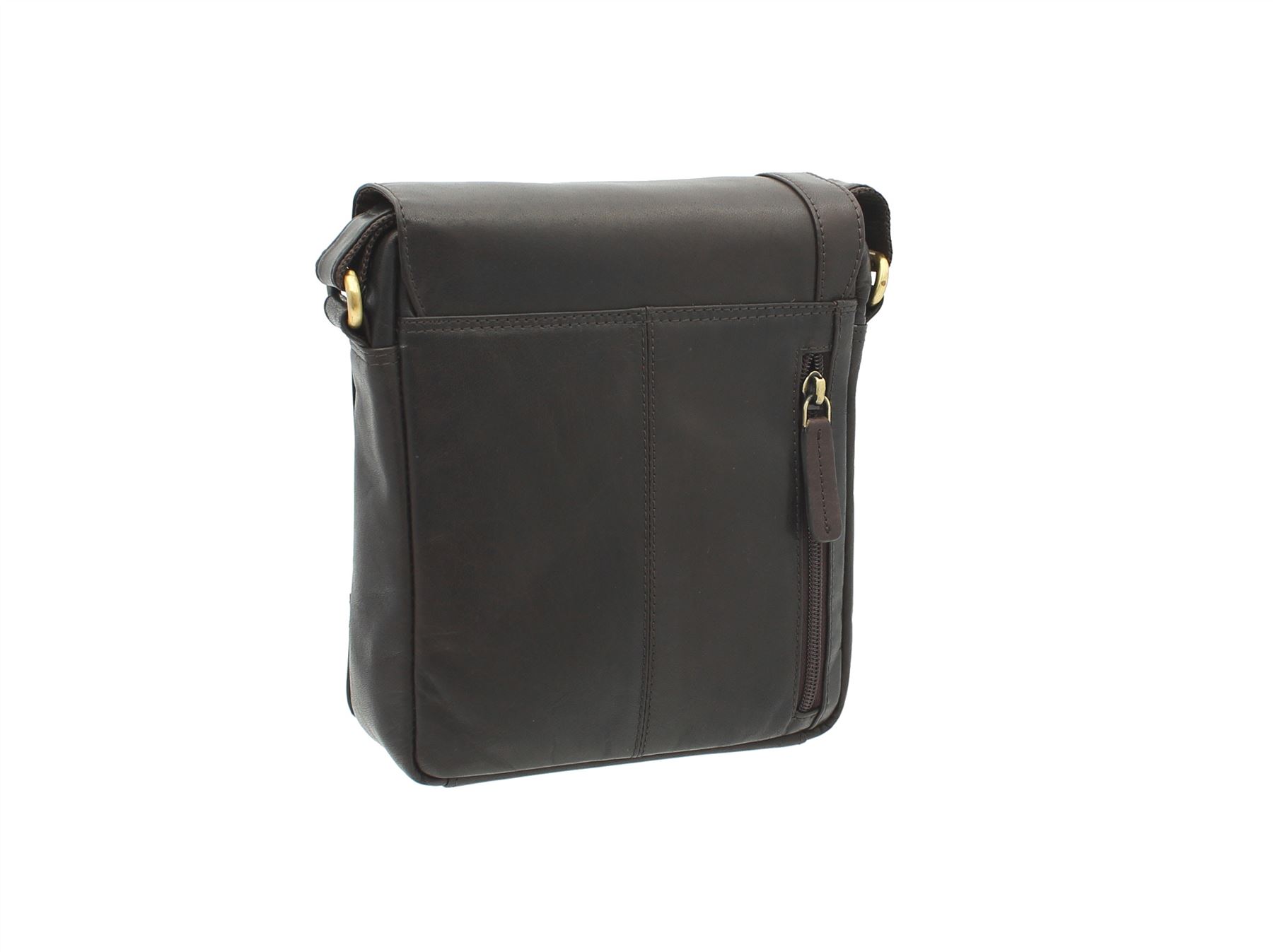 Mensajero/bolso de viaje de cuero compacto Visconti S7 - Imagen 9 de 38