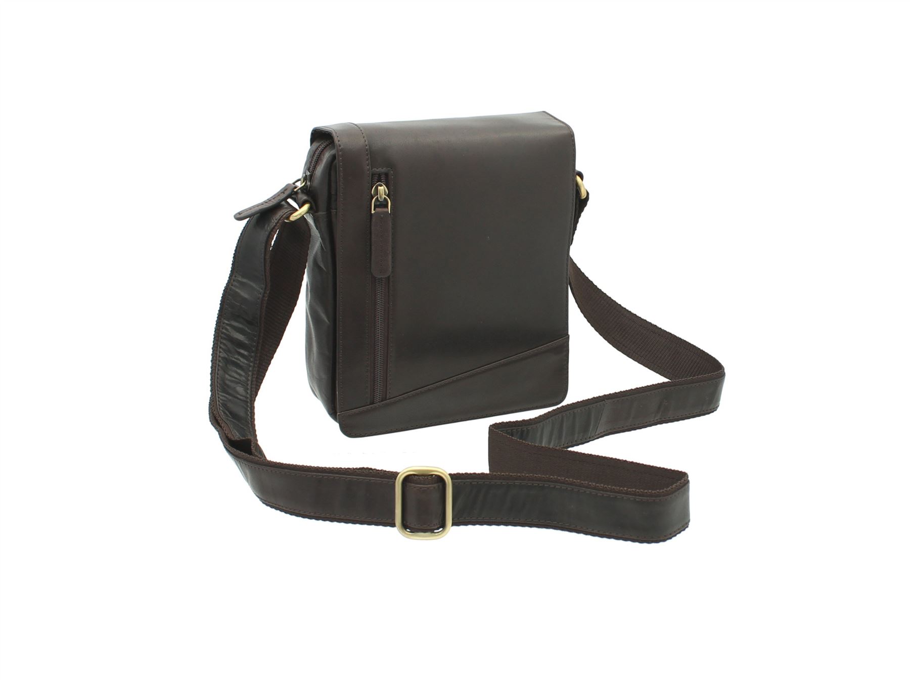 Mensajero/bolso de viaje de cuero compacto Visconti S7 - Imagen 13 de 38
