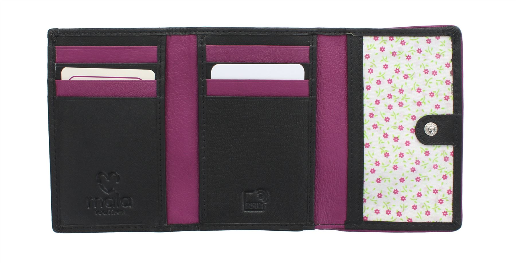 Mala Leather ZIGGY Collection Leather Purse 3412/_99 Black