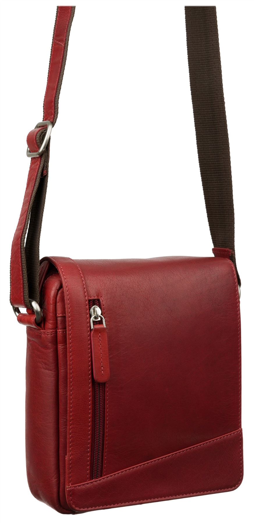 Mensajero/bolso de viaje de cuero compacto Visconti S7 - Imagen 26 de 38